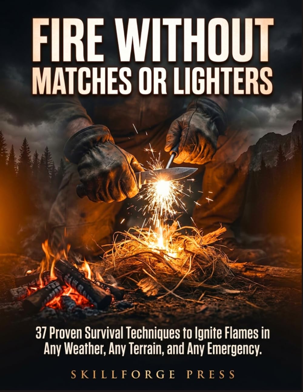 Fire Without Matches or Lighters: 37 Proven Survival Techniques to Ignite Flames in Any Weather, Any Terrain, and Any Emergency
