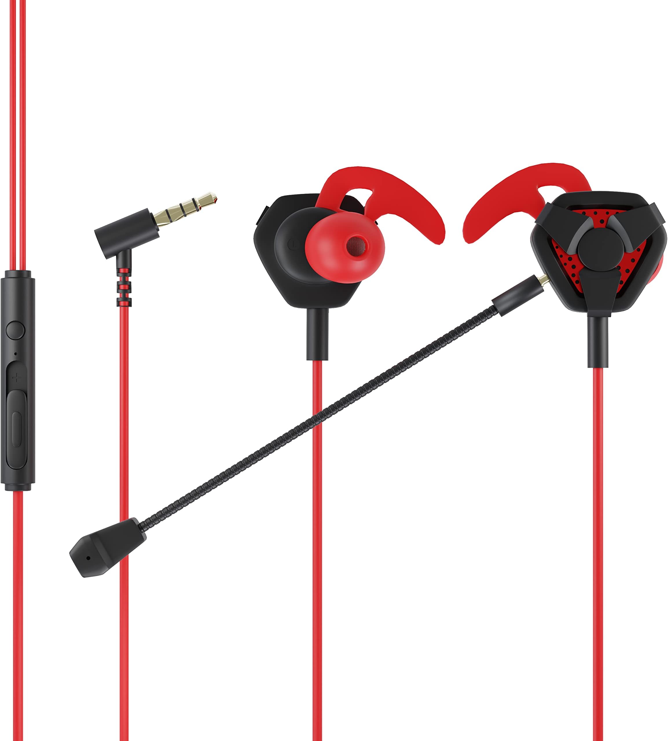 Vibez by Lifelong Gaming Earphones with External Mic| In-Ear Gaming Wired Headphones| Gaming Headset|Gaming Earphone with Detachable Microphone for PC, PS4, Mobiles, Tablets (VBGE01 Quest ,1 Year Warranty, Black)