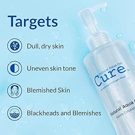 Cure by Toyo | Aqua Gel Gentle Exfoliator | Clear and Softer Skin | Non-Abrasive Face and Body Cleanser | Sensitive Skin | 3 Pack