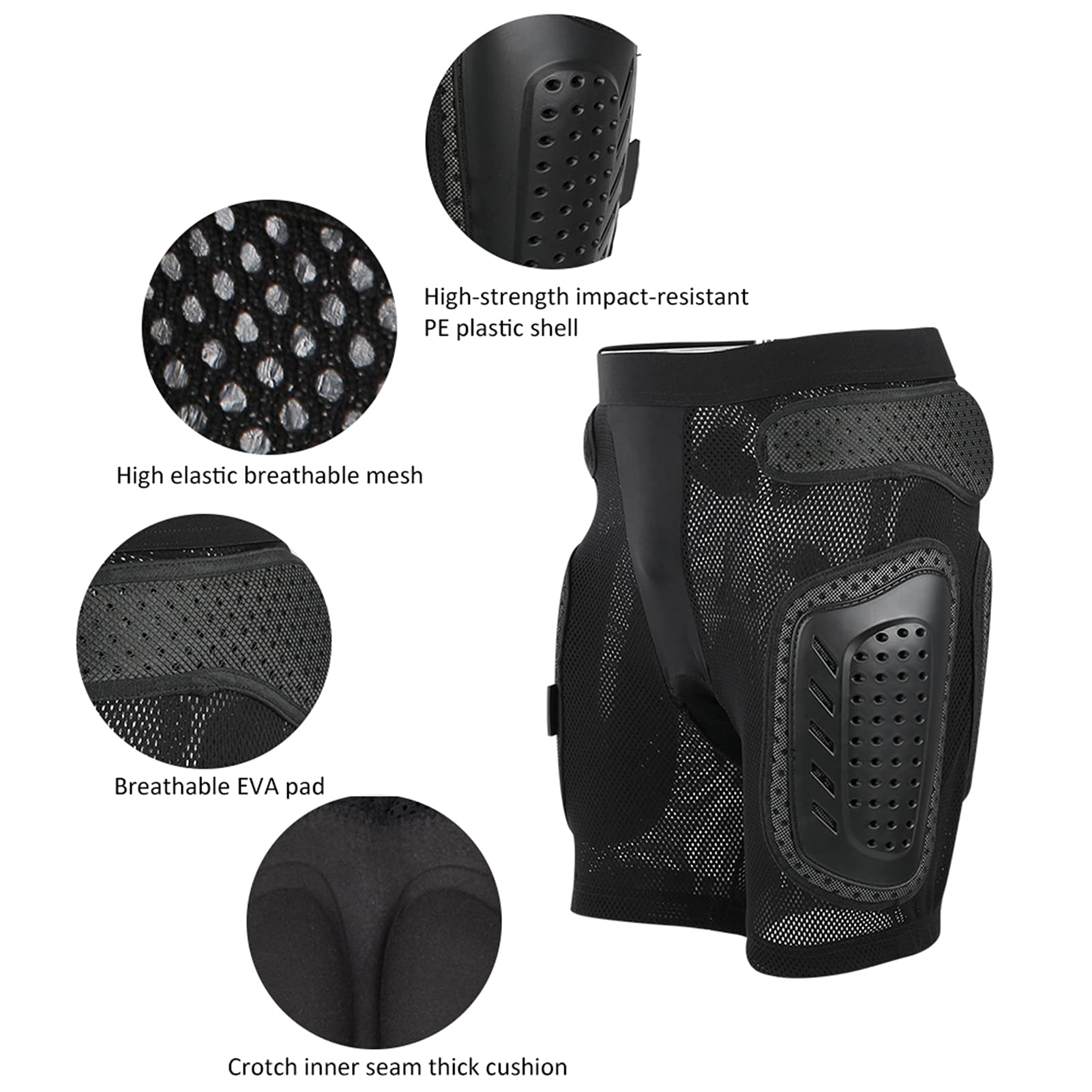Pantaloni con Imbottitura per Anca da Ciclismo con Protezione EVA