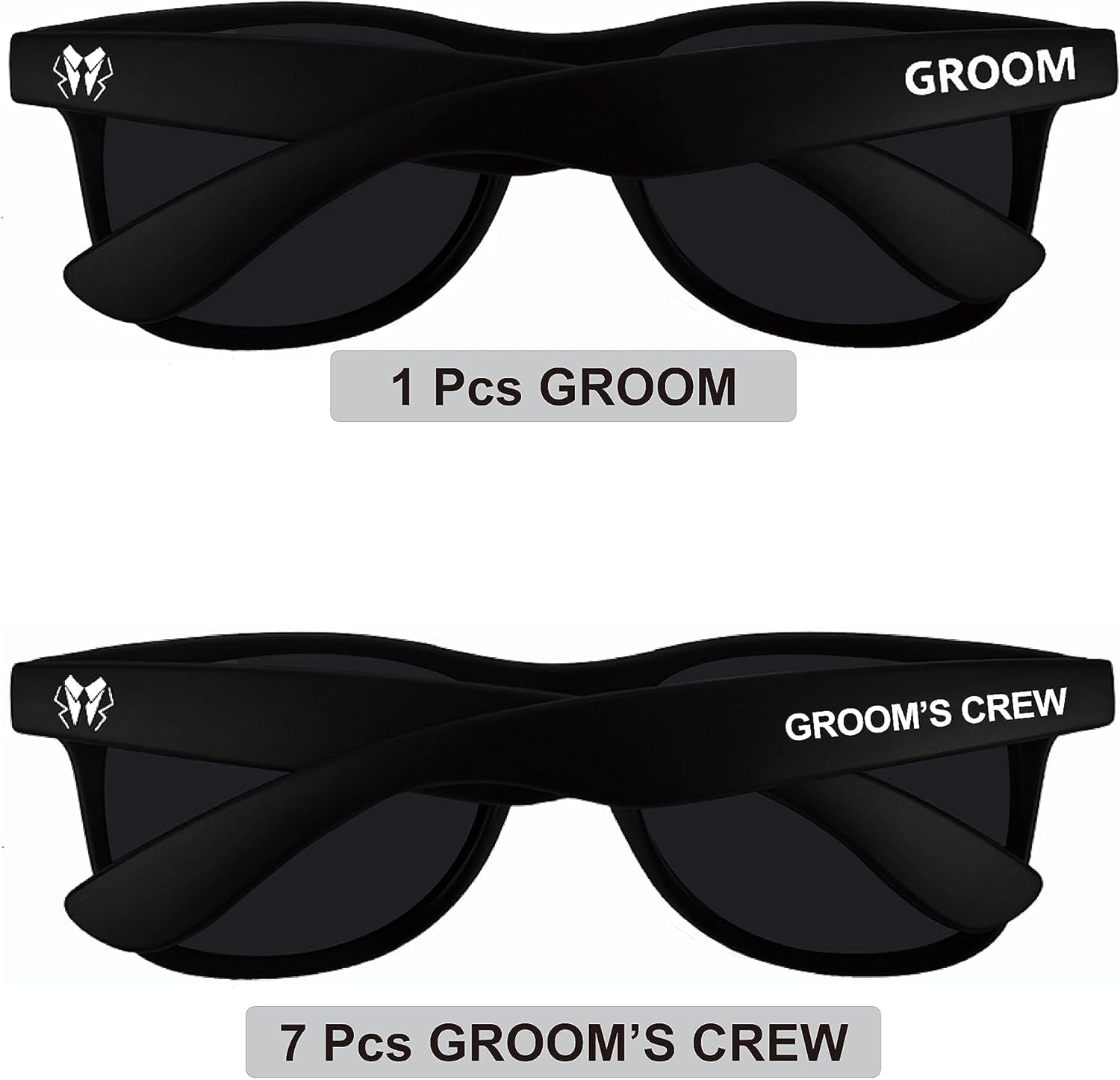 8 Pack Groomsmen Sunglasses for Men - Wedding Sunglasses for Groomsman Proposal Gifts, Bachelor Party Favors - Image 4