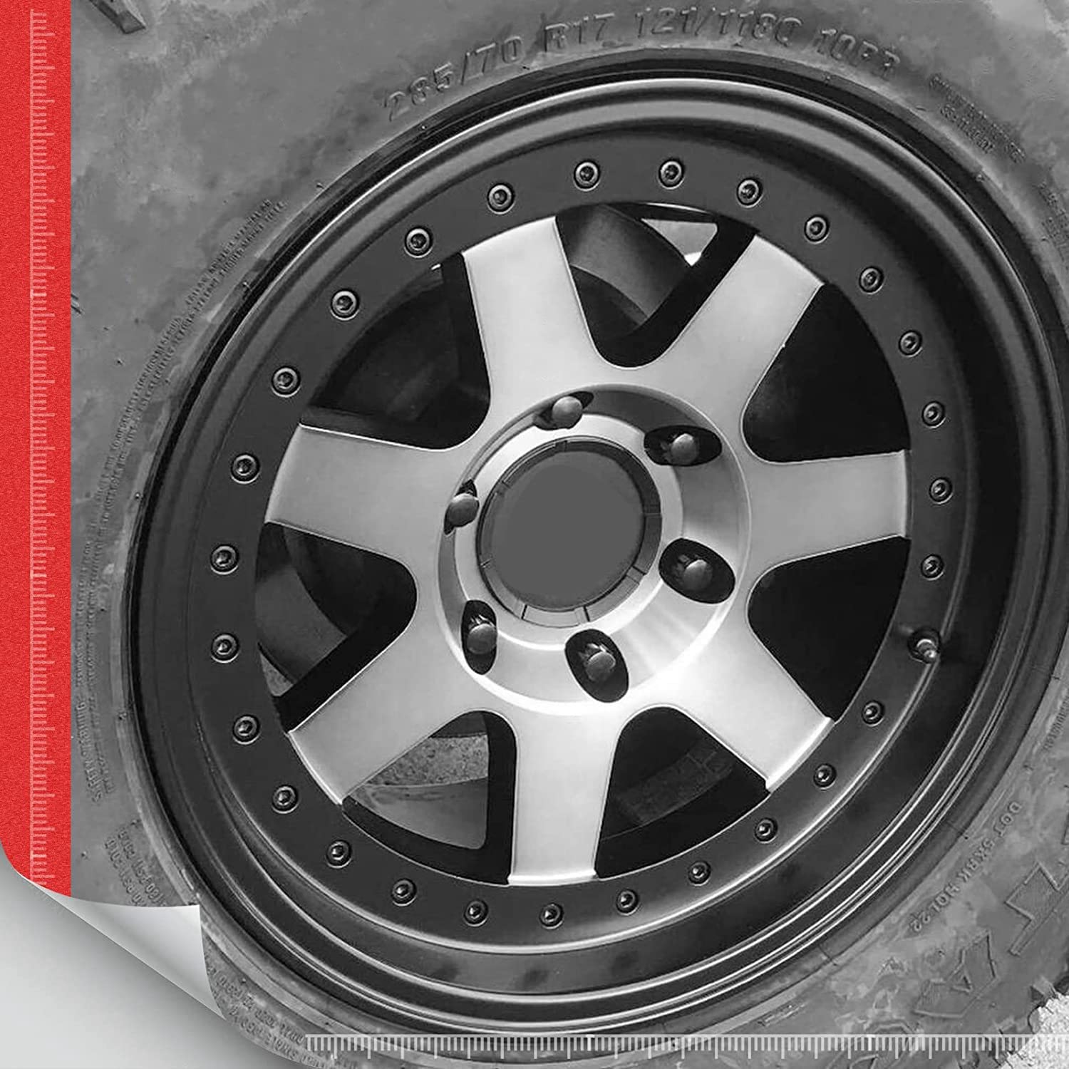 ISTOVO M14X1.5 Nakrętki do kół, 24 . 14 mm x 1,5 7 Spline Drive Ahle Cone nakrętki do kół 2 czarne z 2 nasadkami