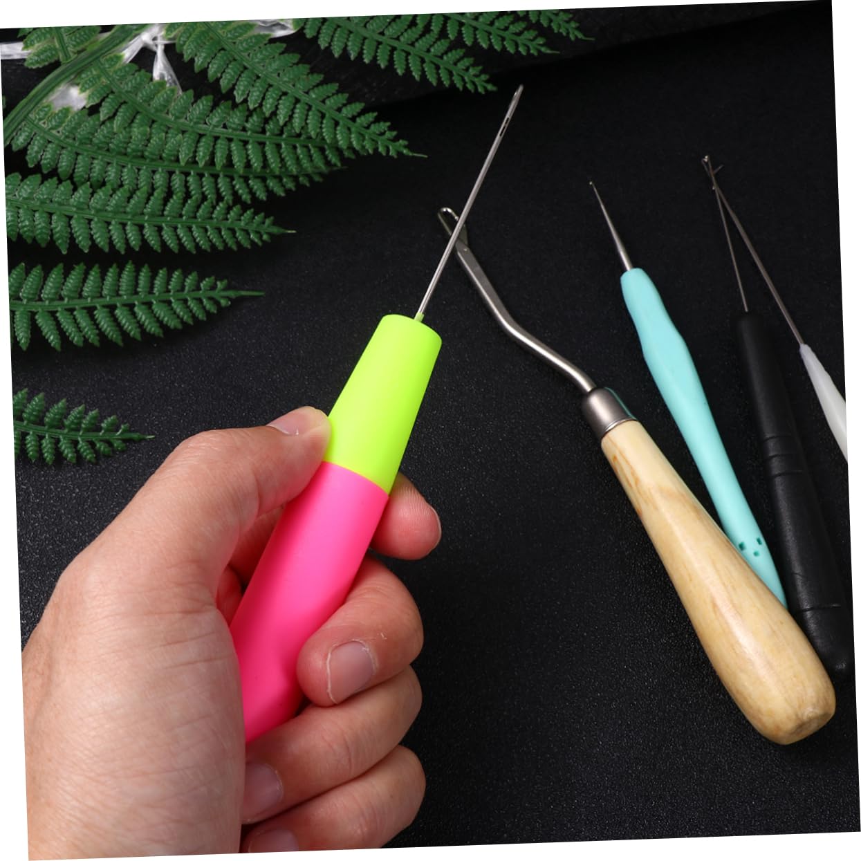 NUOBESTY 22piezas Agujas De Ganchillo Para Dreadlocks Kit Profesional Para Estilos De Cabello Herramientas De Estilismo Para