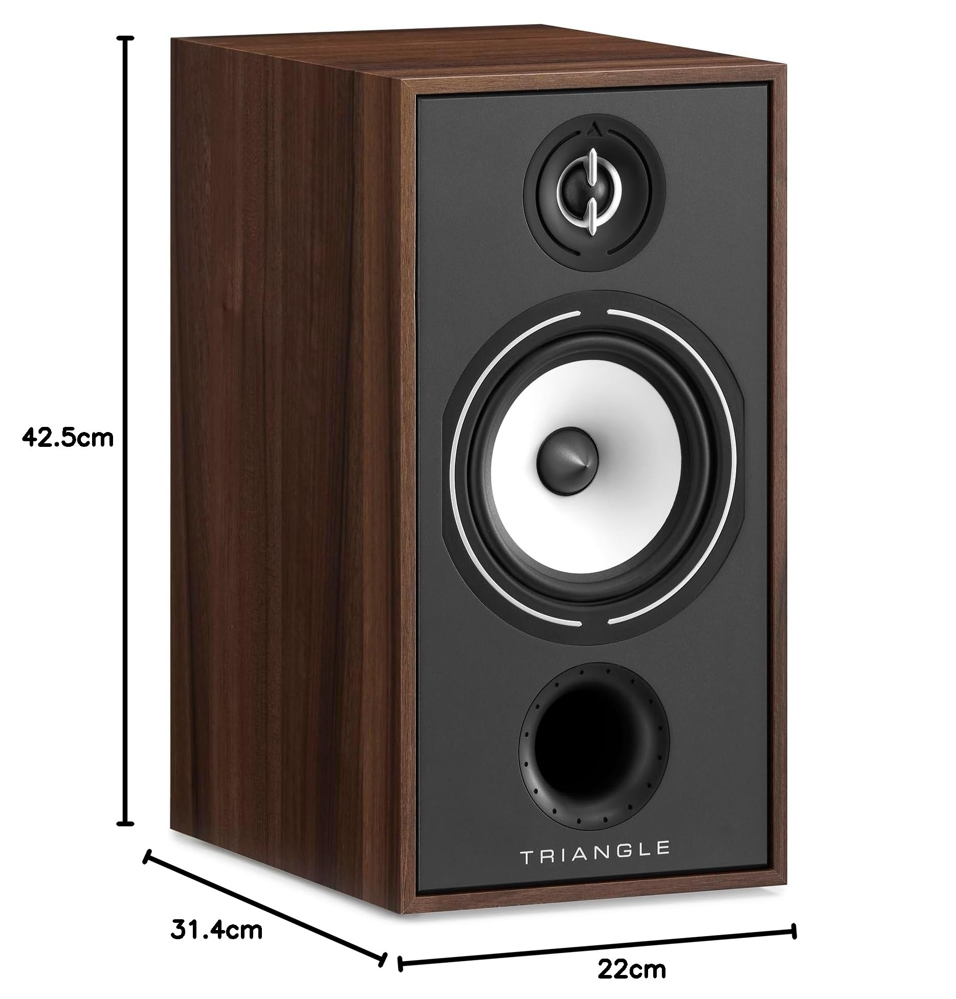 triangle Borea BR04 2-drożny głośnik wysokotonowy EFS Silk Dome Tweeter z falownikiem (kasztan) BR04