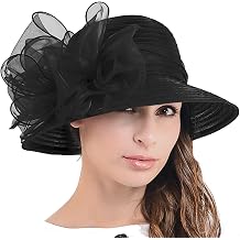 Ascot Kentucky Church Derby Bowler Cloche Hat Bowknot Organza Bridal Dress Cap S051
