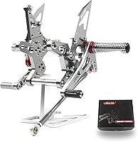 Vista 48 de Arashi (Versión 2.2) reposapiés ajustables para motocicleta KAWASAKI Ninja 300 EX300B ABS / EX300A/ EX300 ABS/ EX300A / SE 2013-2017 Accesorios