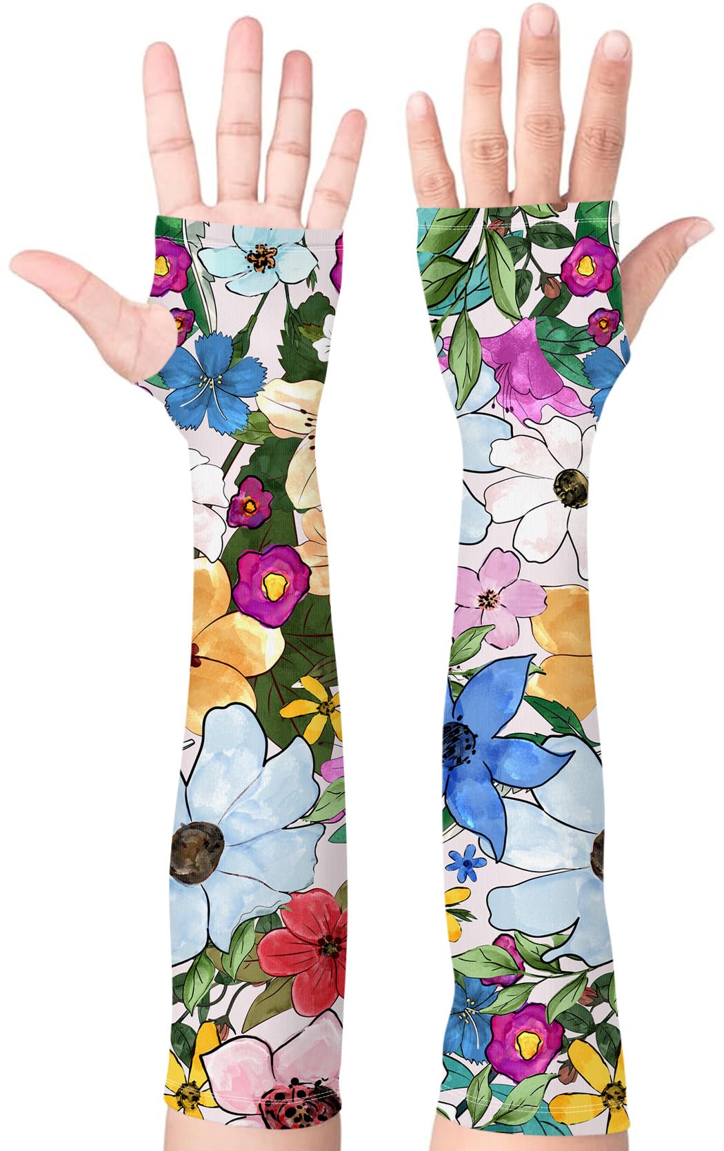 Gardening Sleeves for Women UV Sun Protection with Thumb Hole Anti-Scratch