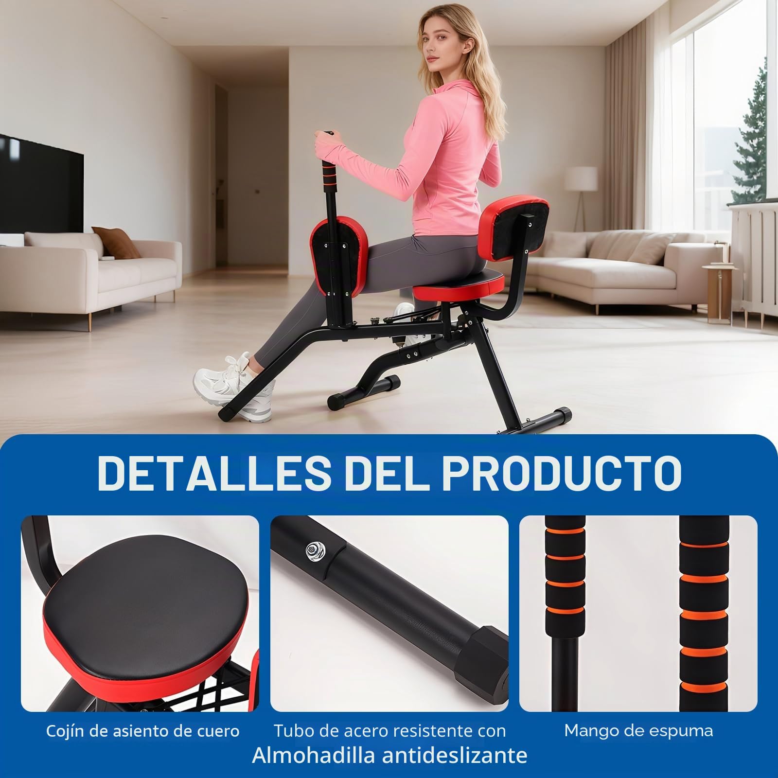 Prensa para piernas en casa, para entrenar los músculos de las nalgas con resistencia ajustable, para piernas y luego, para mujeres