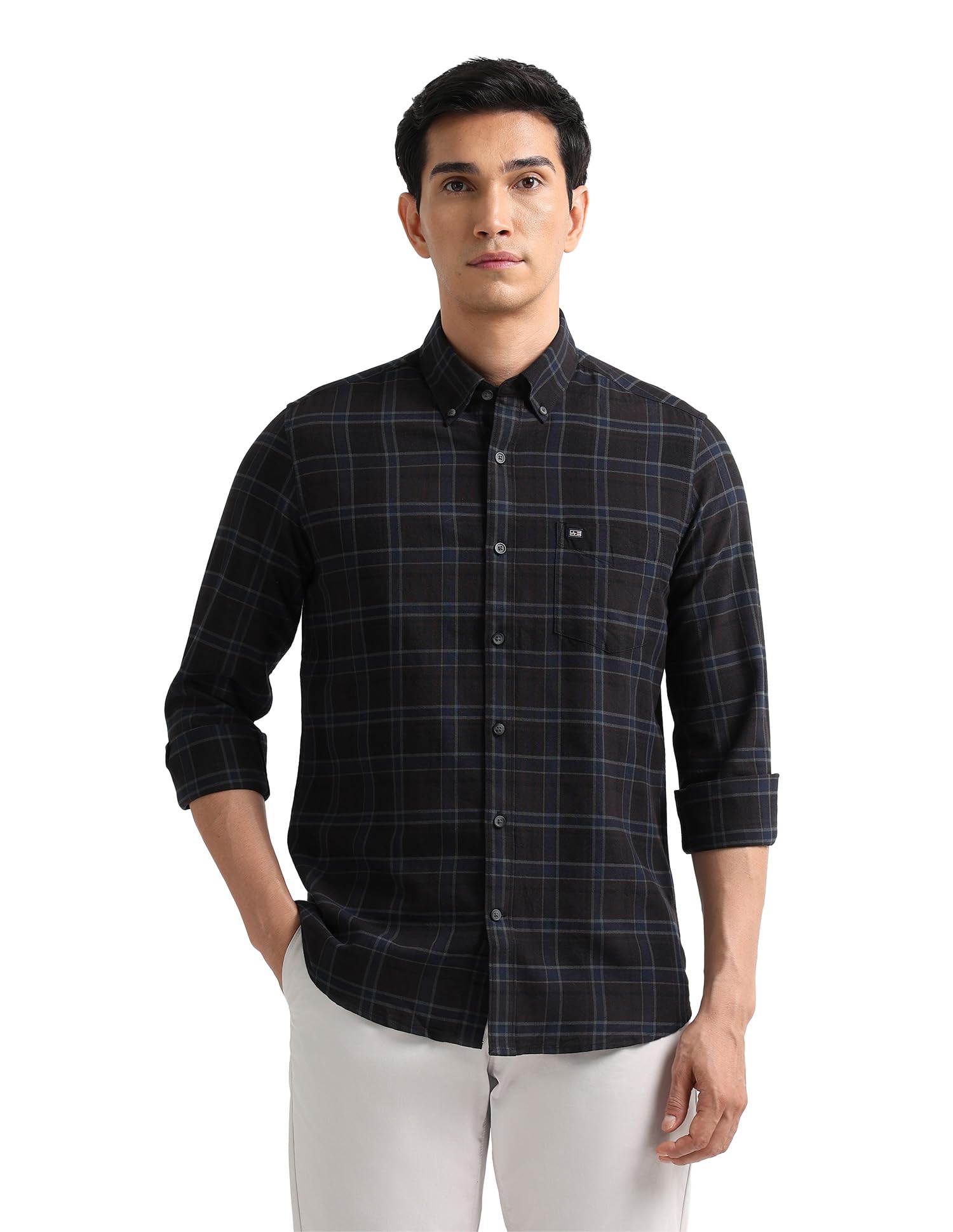 arrow sports Arrow Sport Blue Casual Shirt_ASAEOSH2011-picture-13