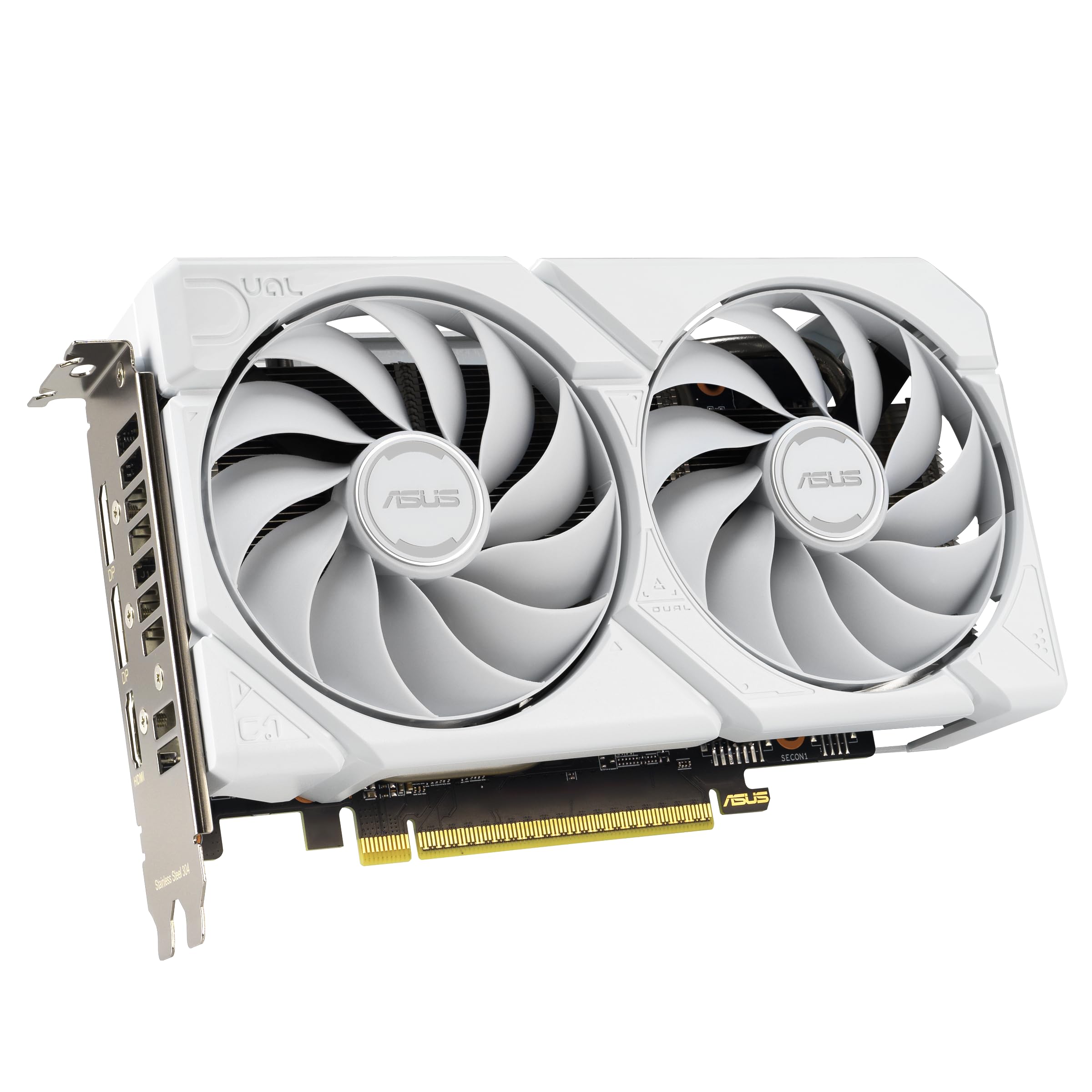 ASUS Dual Radeon RX 9060 XT 16GB GDDR6 White Edition (PCIe 5.0, 16GB GDDR6, HDMI 2.1b, DisplayPort 2.1a, 2.5-Slot Design, Axial-tech Lüfterdesign, 0dB Technologie und mehr)