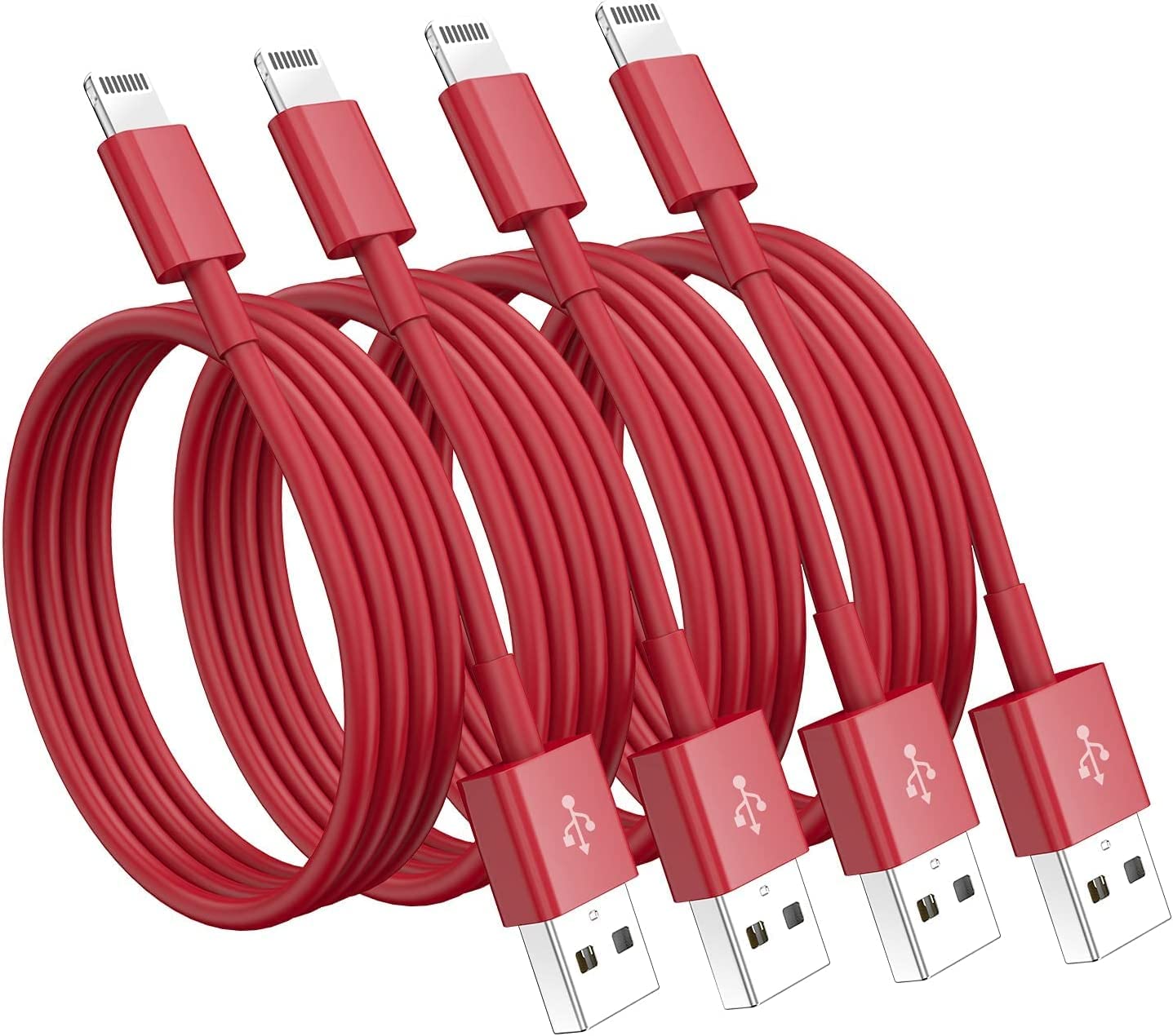 Amazon.co.jp: 4本パック [Apple MFi認証] Apple充電ケーブル 1