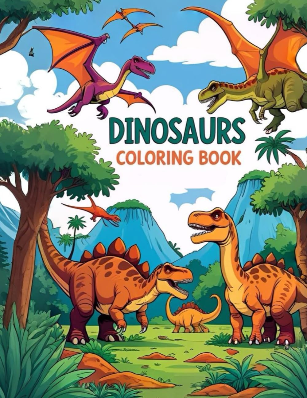 Dinosaur World: Coloring the Prehistoric Past