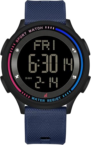 Relojes deportivos para hombre, reloj digital impermeable, reloj despertador, cronómetro, calendario de cuenta regresiva, reloj táctico para hombre,