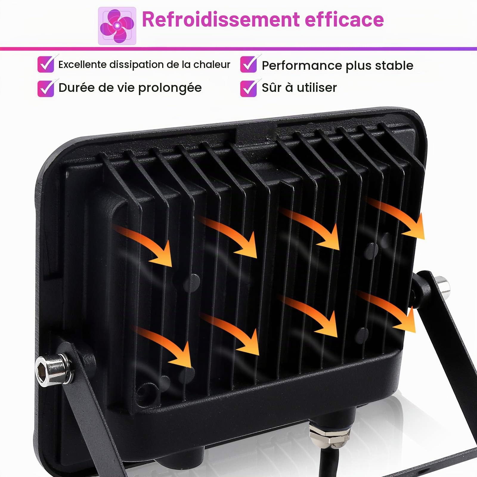RGB Spot LED de Couleur, 50W Projecteur LED RGB Exterieur avec Télécommande, Projecteur LED Couleur Exterieur Interieur16 Couleurs 4 Modes, Fonction Mémoir (8 Pack, Pas de prise)