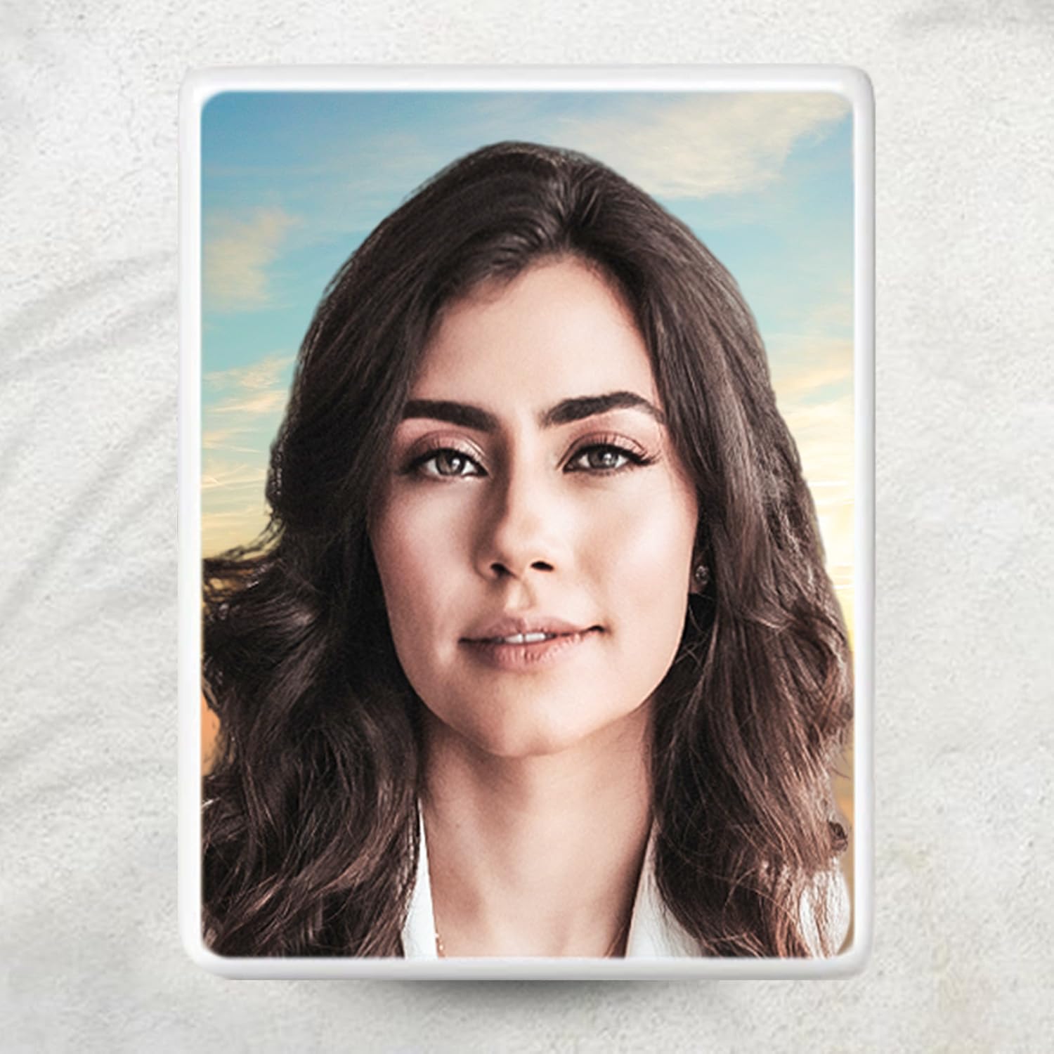 Personalized Porcelain Photo Memorial Garden Stones, Headstones for Graves, Waterproof Outdoor Picture, Photo Plaques for Cemetery, Custom Cameo Insert, Ceramic Picture for Gravestones Grave Markers