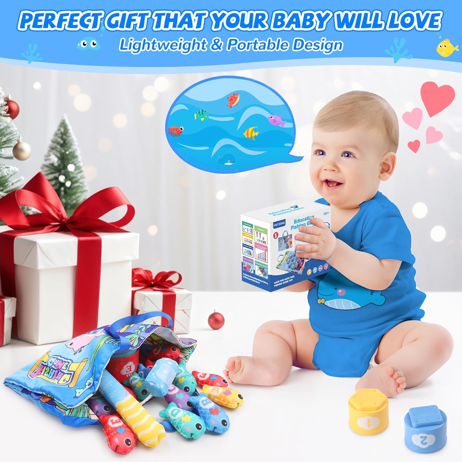 Angelspiel Aus Stoff - Montessori Lernspielzeug Ab 1 Jahr