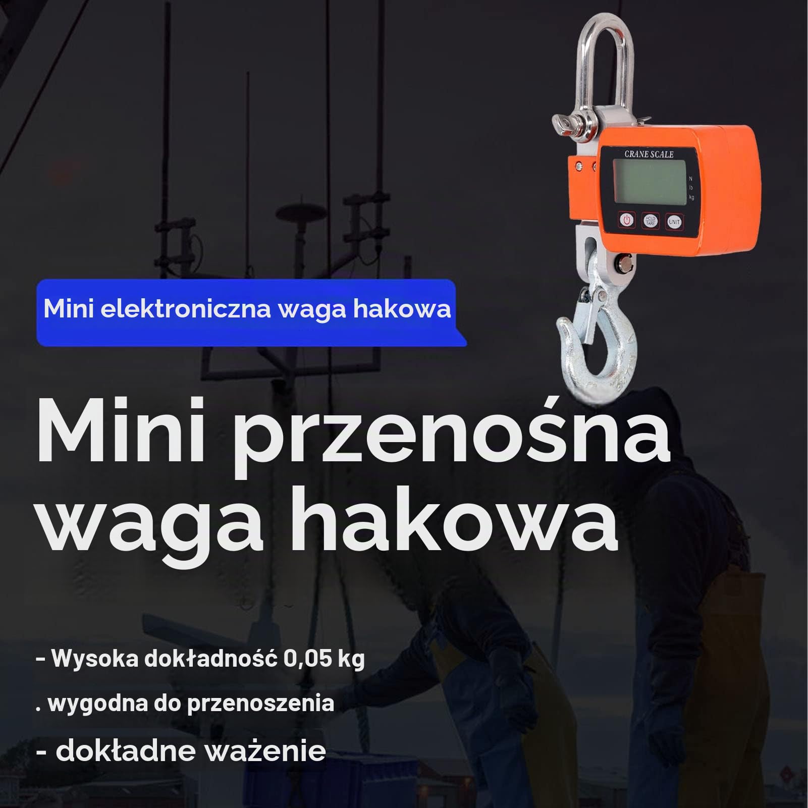 Cyfrowa Rybia łuska Wisząca Waga, 1102lb/500kg Waga Dźwigowa Waga Hakowa Elektroniczna Waga Wędkarska Waga Bagażowa Ręczna Waga Walizka Z Hakiem Z Wyświetlaczem LCD HD Do Budowy Myśliwskich