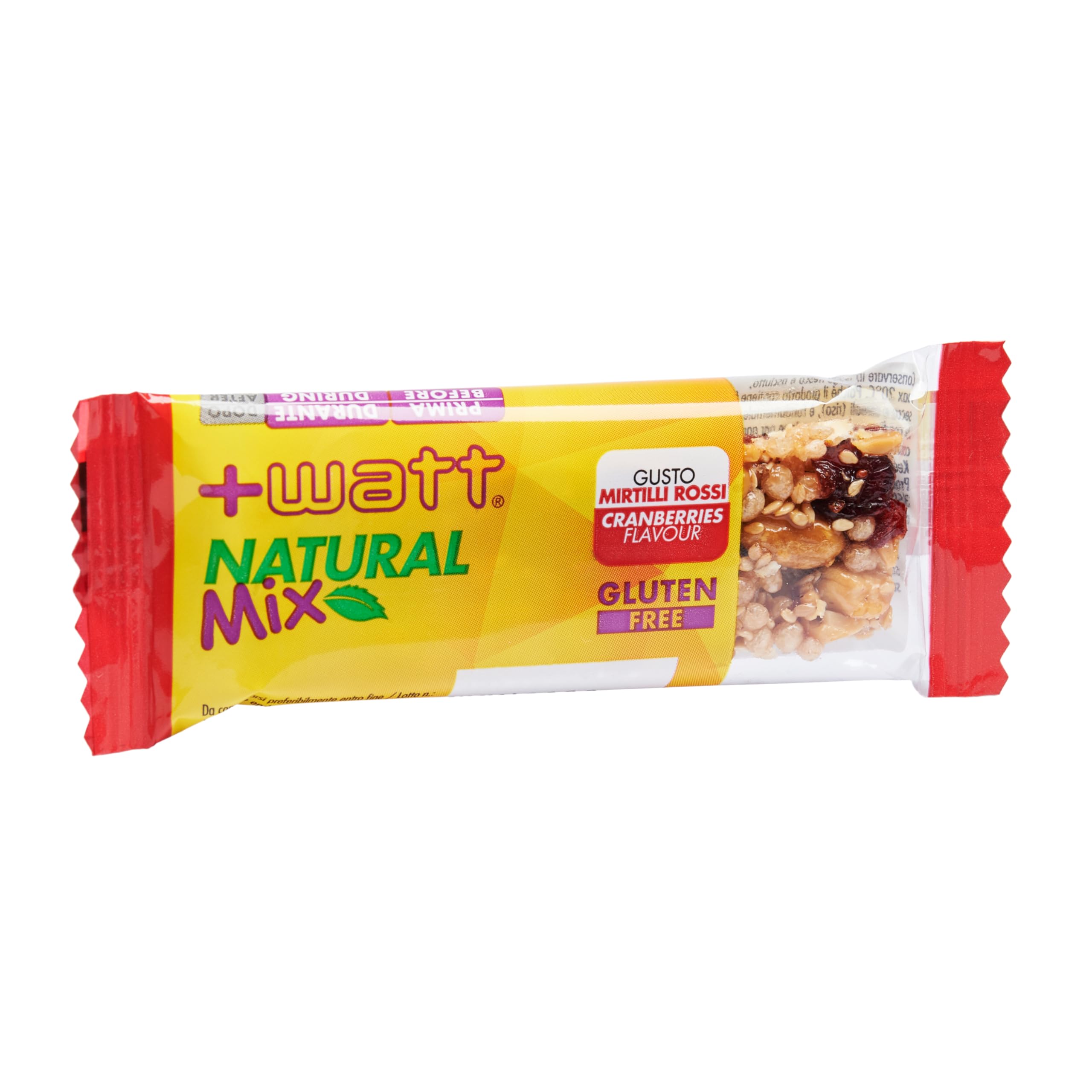 Natural Mix - barretta energetica ad alto contenuto di acidi essenziali a base di frutta secca - Ideale prima e durante gli sforzi prolungati - 1 barretta arachidi e mirtilli