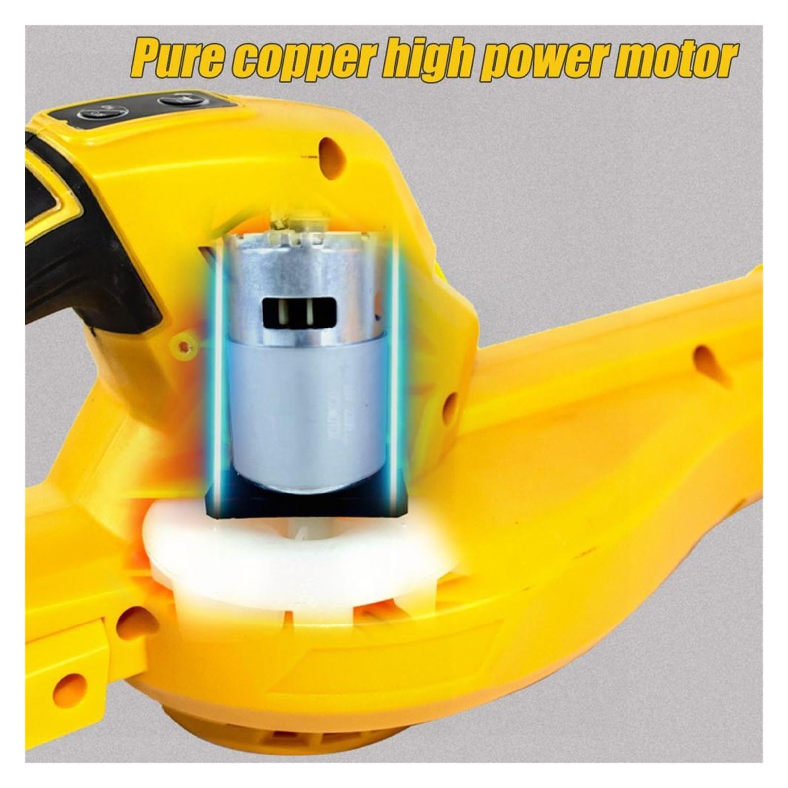 Soffiatore Elettrico for Foglie Senza Fili, Motore Potente, Alta velocità, ergonomico, Portatile, Piccolo pulitore for Pulizia del Giardino