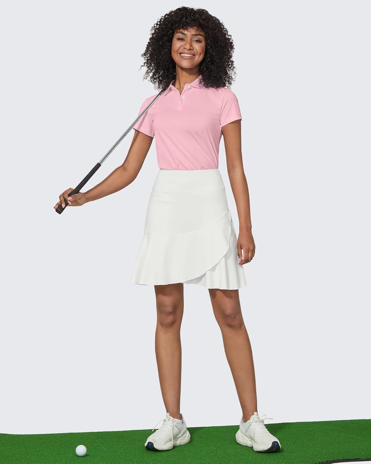 G4Free 15"/20" Tennis Skirts for Women Golf Skorts with Pockets High Waist Ruffle Athletic Skirt Inner Shorts - Image 3