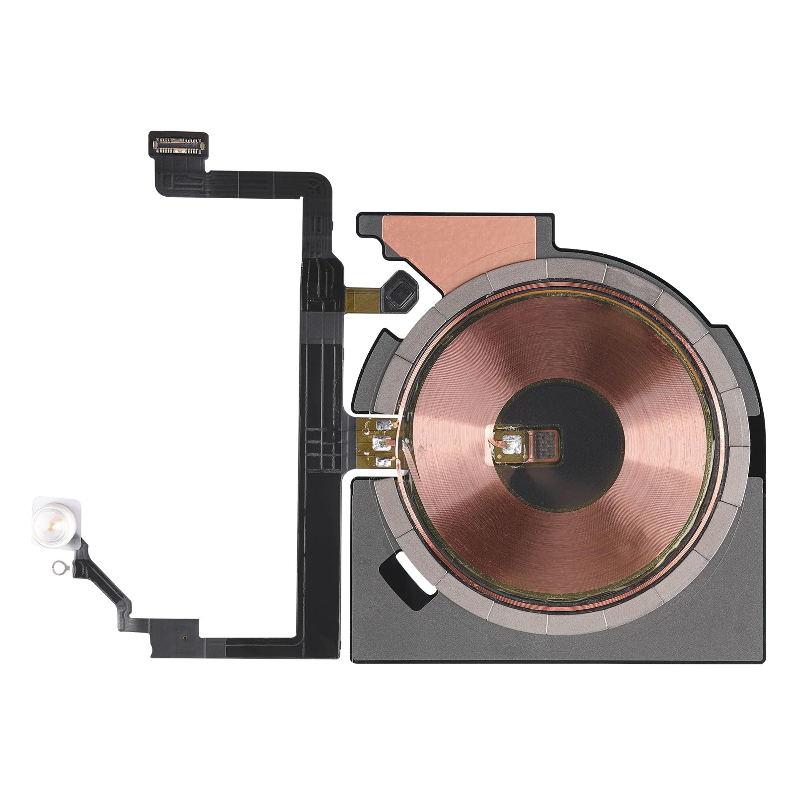 Risidamoy NFC Chip Wireless Charging Flash Light Replacement for iPhone 15 Wireless Charging Panel Coil Sticker Flex Cable Replace Flashlight Part Fix Repair for iPhone 15 A2846 A3089 A3090 A3092