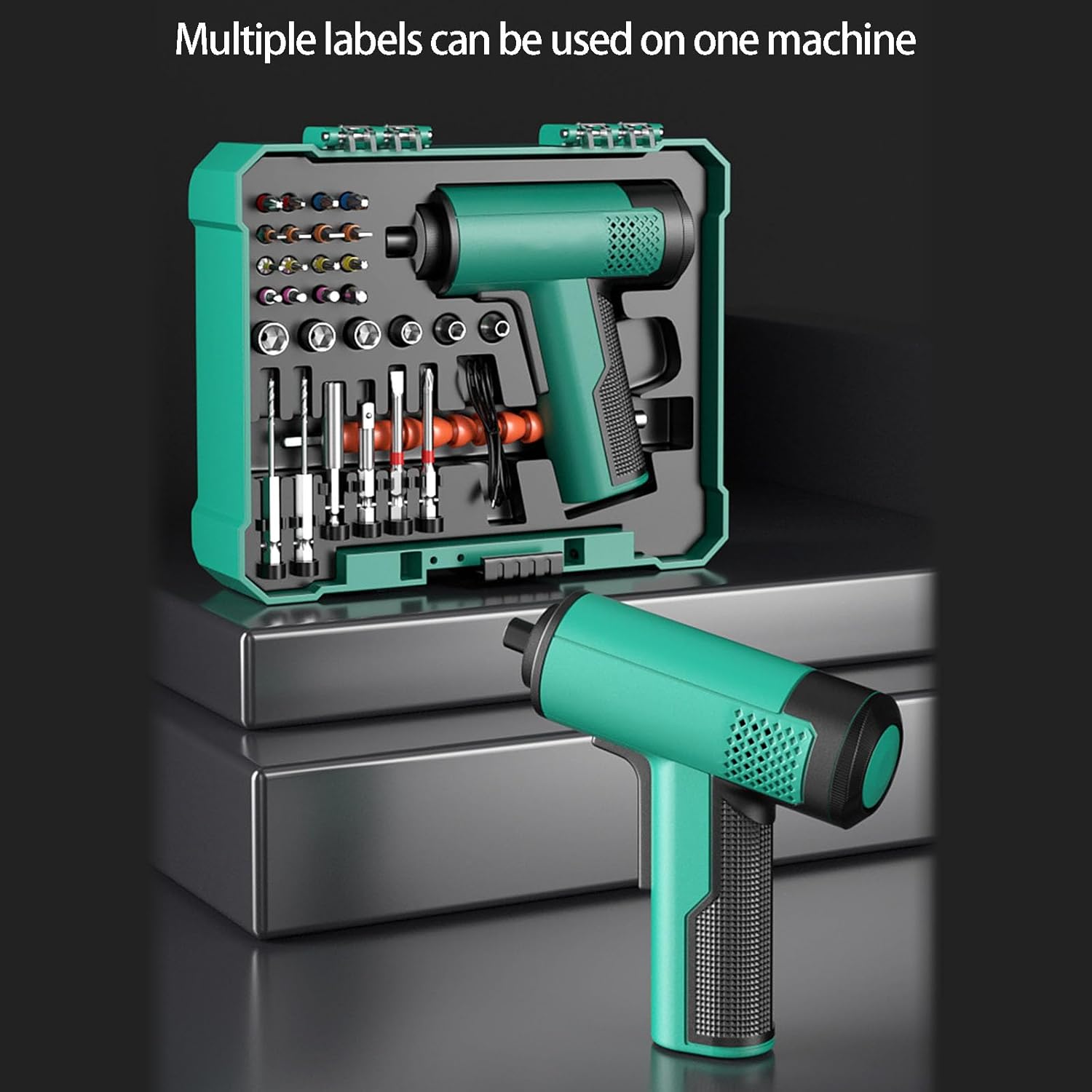 Rechargeable Cordless Electric Screwdriver Set with Bit and Battery for Precisions Electronics Repair Handheld Power Tool Cordless Screwdriver Set Multiple Accessories for Projects