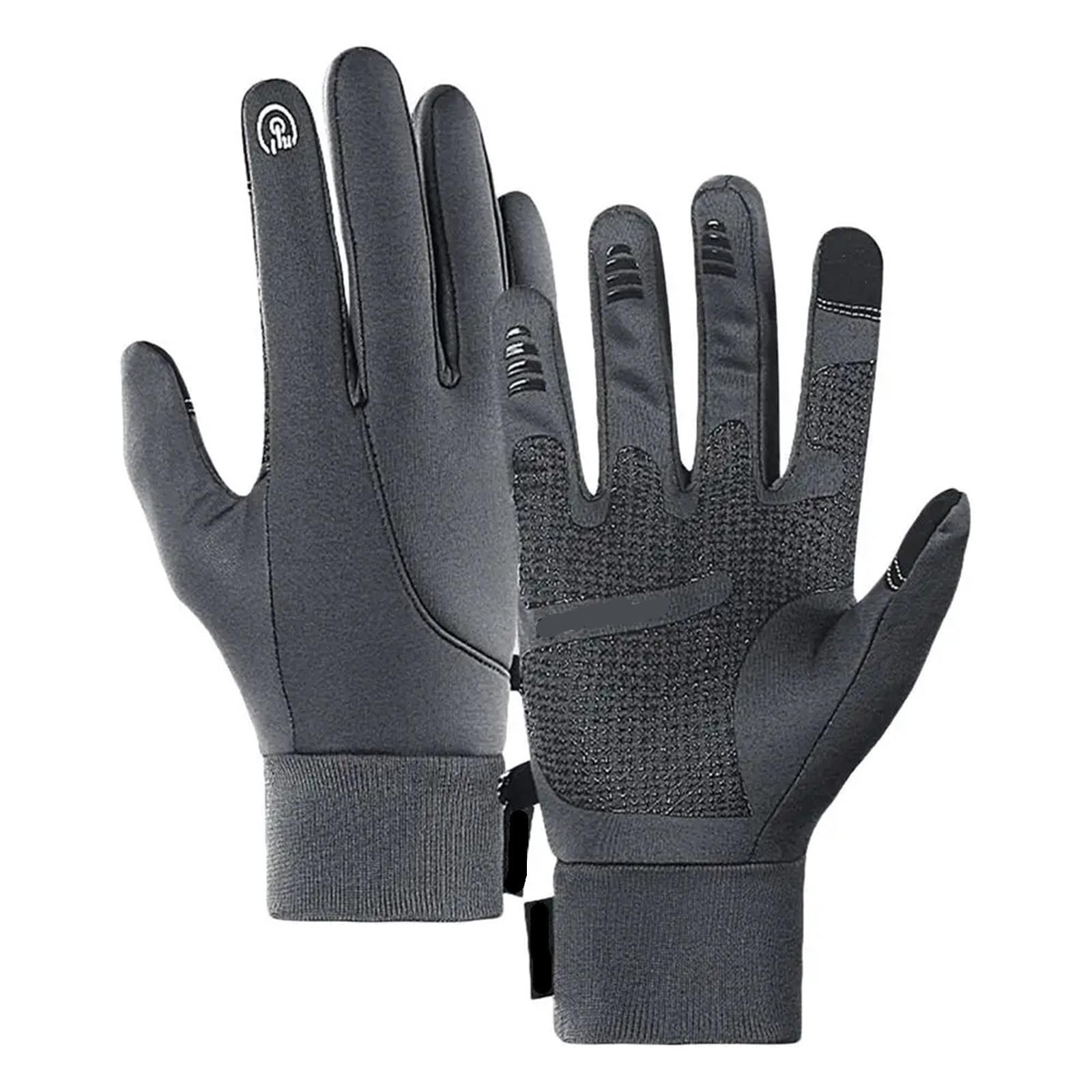 Gants d'escalade Gants de Cyclisme for Moto, vélo, antidérapants, Coupe-Vent, imperméables, Isolation Thermique, Gants d'escalade pour Escalade(Gray,XL)