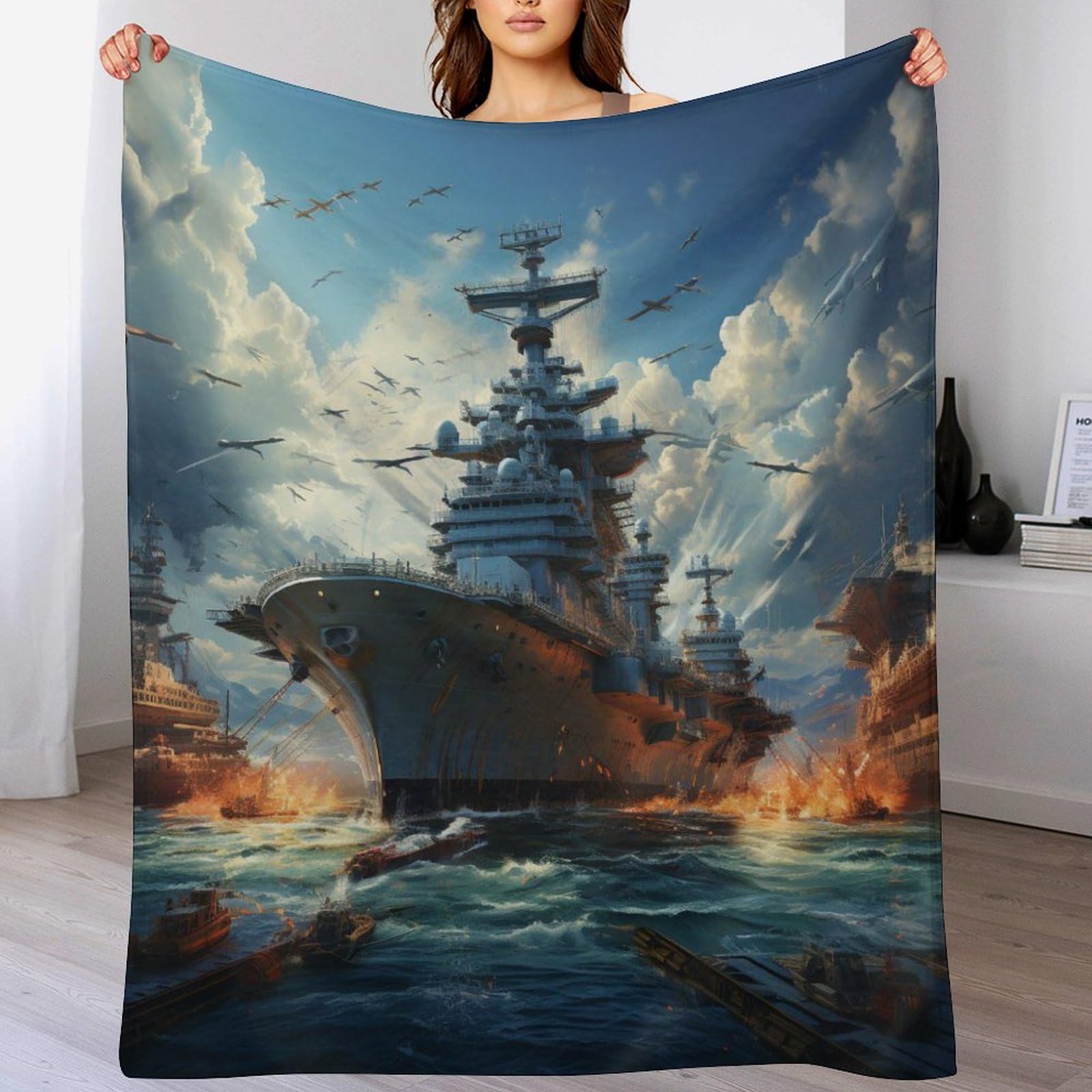 Couverture plaid flannel douce jeté de canapé chaude toutes saisons pour grand lit et salon