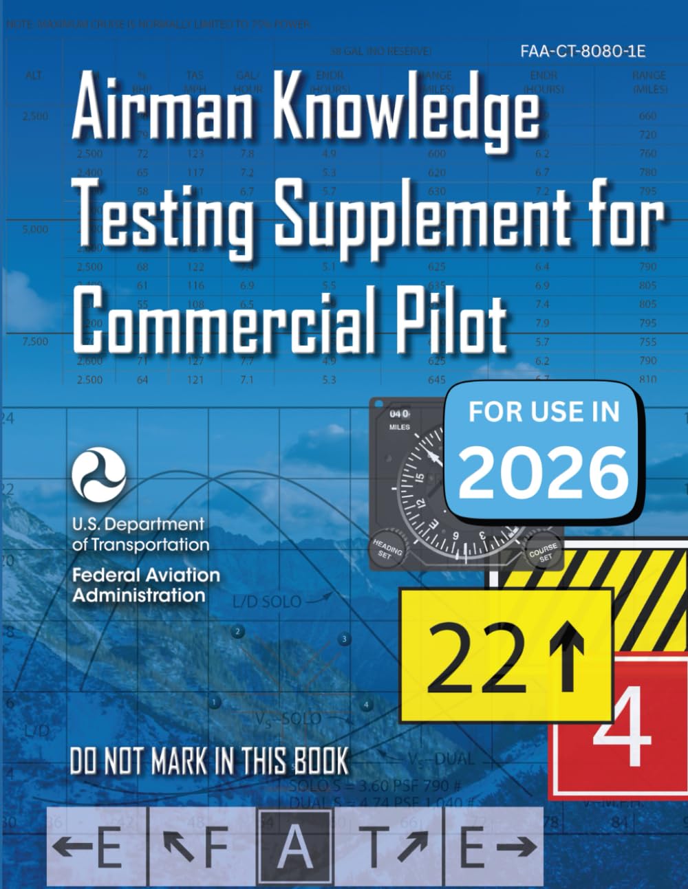 Airman Knowledge Testing Supplement for Commercial Pilot FAA-CT-8080-1E (Full Color)