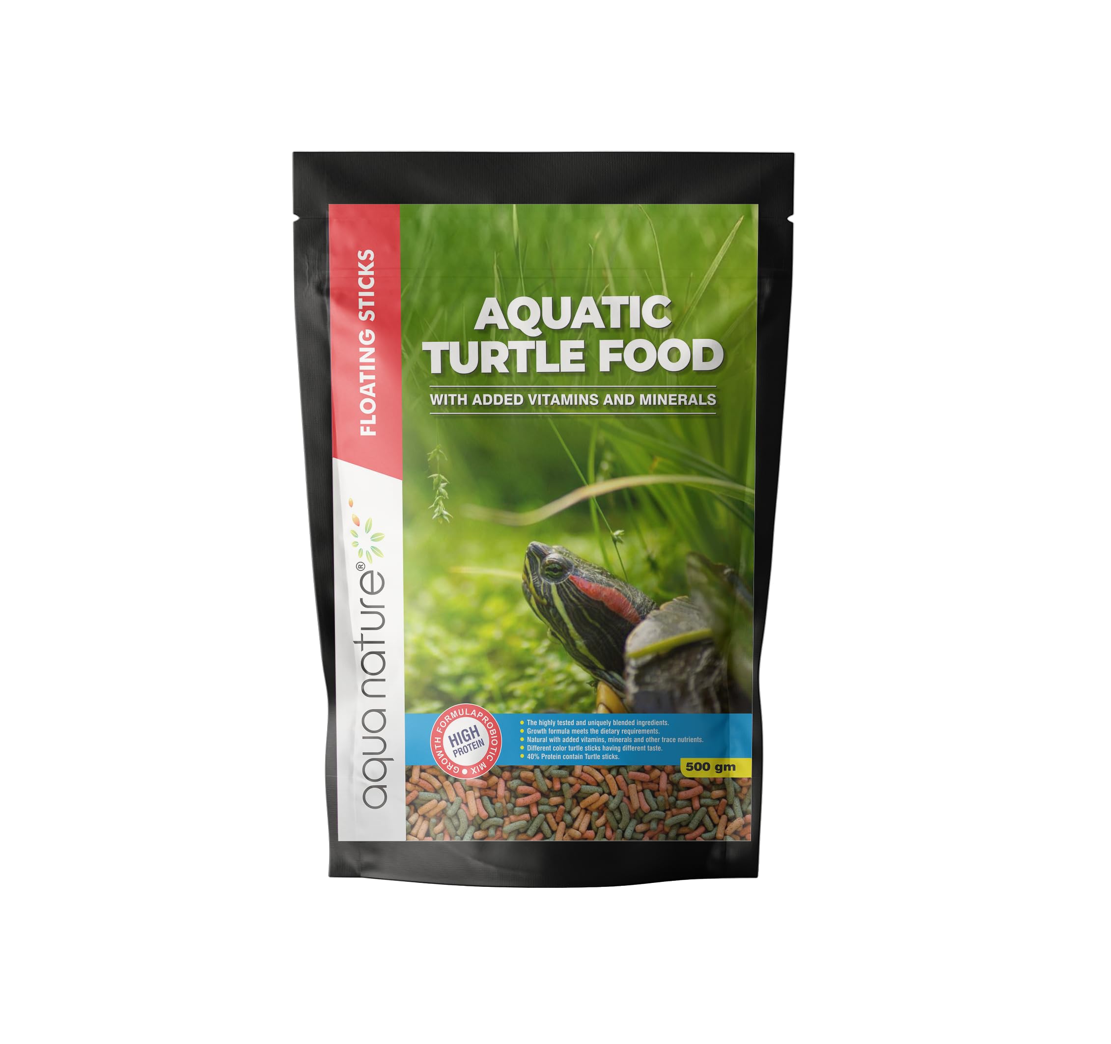 AquaNature Aquatic Turtle Food with Added Vitamins and Minerals High Protein Floating Sticks (500g) (B0CNZ3XWY2) Amazon Price History, Amazon Price Tracker