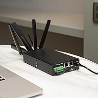 Vista 4 de Peplink Enrutador celular LTE MAX Transit Duo Pro Puerto WAN Ethernet, puerto LAN, ranuras SIM, módems celulares inalámbricos WiFi de banda dual