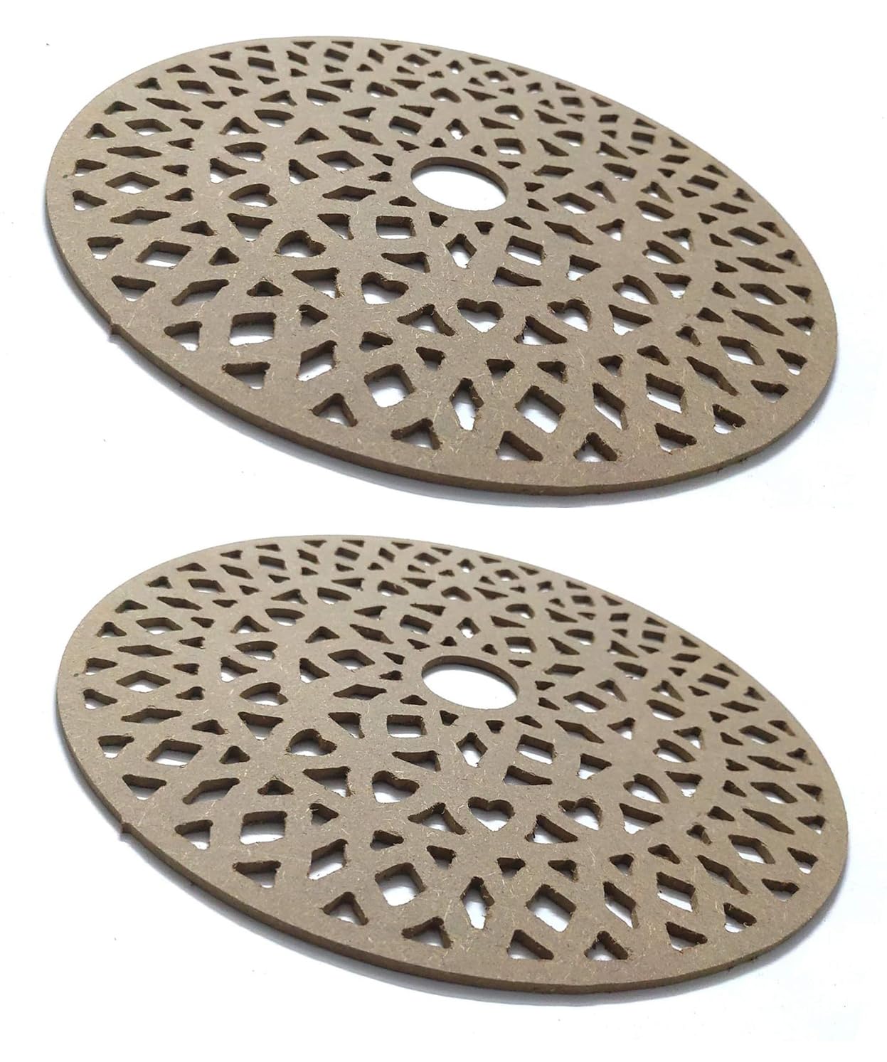 Arohi Art World Designer MDF Round for DIY & Art and Craft Purpose Size: 12x12 Inches Thickness 6mm Set of 2-image-6