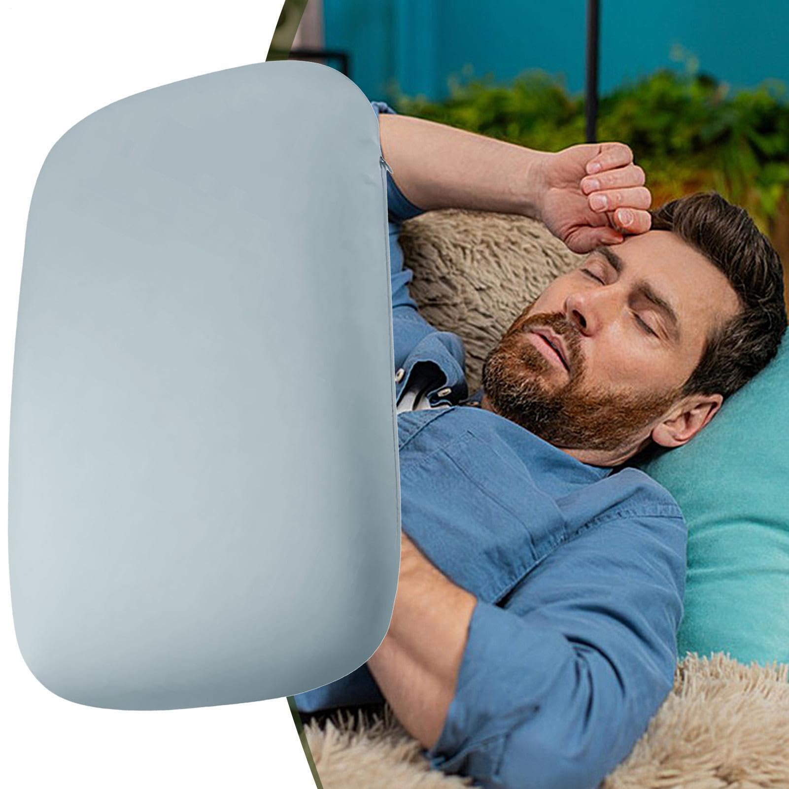 Cuscino sportivo da viaggio, portatile e comprimibile da campeggio, comodo ed ergonomico, in memory foam, supporto ergonomico per dormire, ideale per adulti e bambini, viaggi, escursioni, aereo