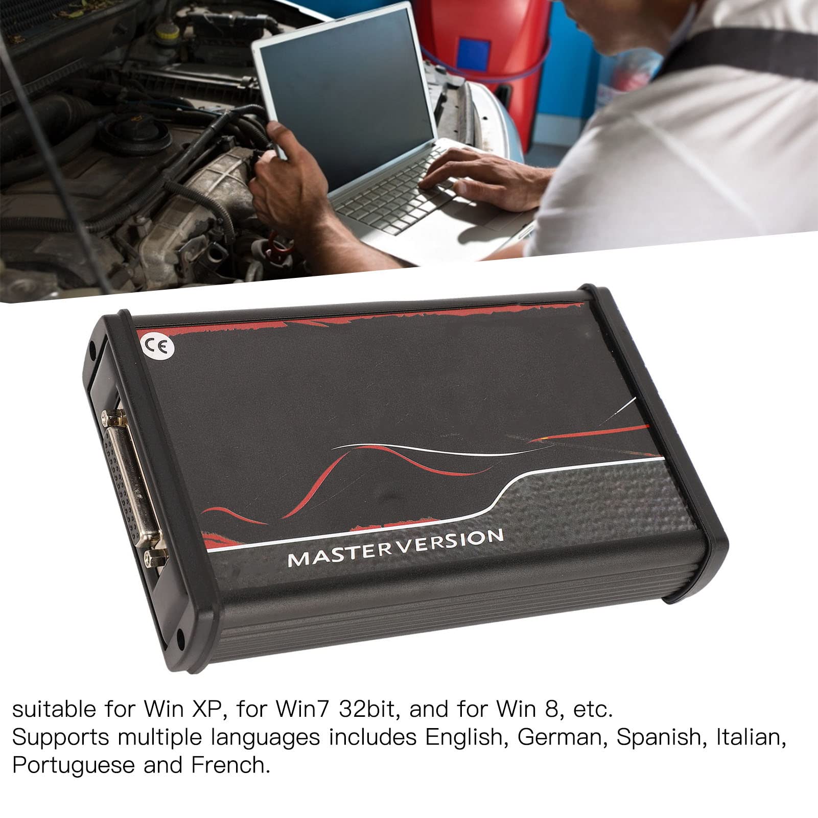 EBTOOLS Auto per Kess V2 5.017 Strumento Diagnostico 12V OBD2 ECU Lettura Versione Europea per Auto Camion Trattore V2 5.017 ECU Programmatore