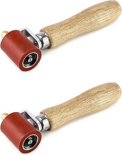 QWORK Rodillo de costura, rodillo de costura de silicona de 1.575 pulgadas, rodillo de costura, herramienta de rodillo de costura para PVC/TPO/EPDM