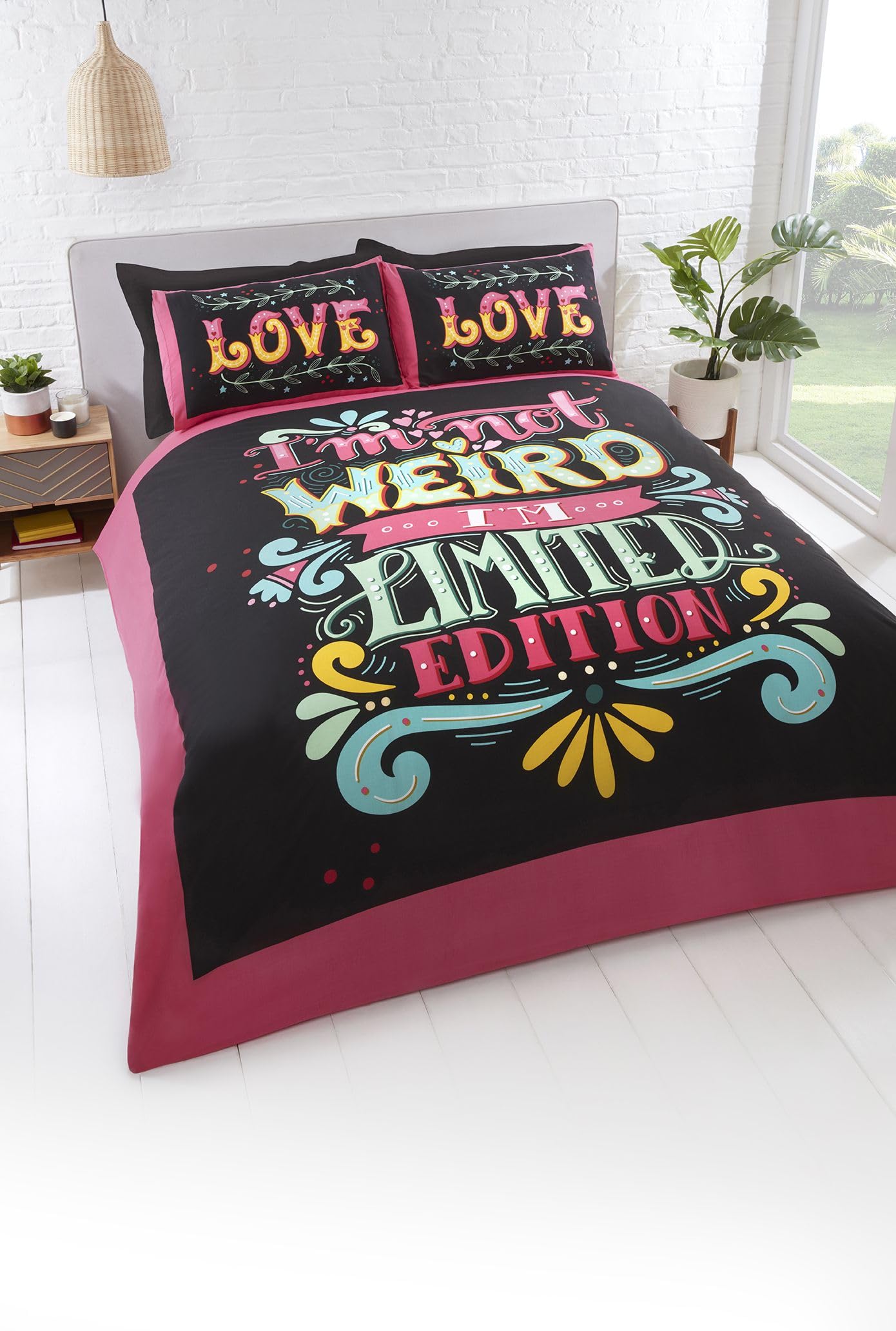Funda de edredón individual de edición limitada en algodón suave para cama de 90