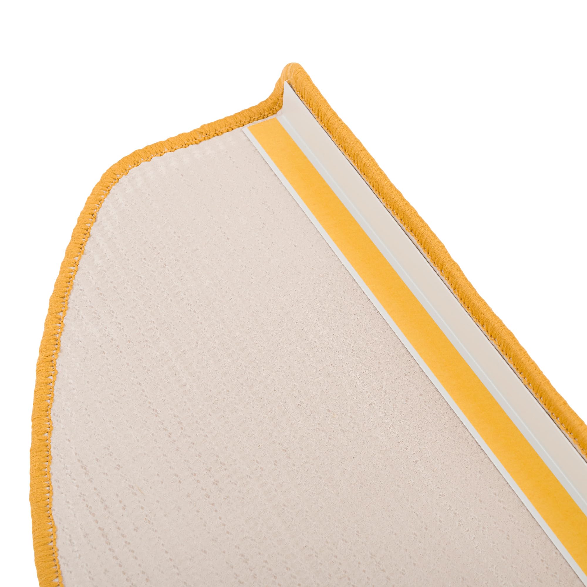 Tappetini Per Scale In Sisal Naturale – Colore Miele, Forma Semicircolare, Antiscivolo, 2 Misure Disponibili - 2