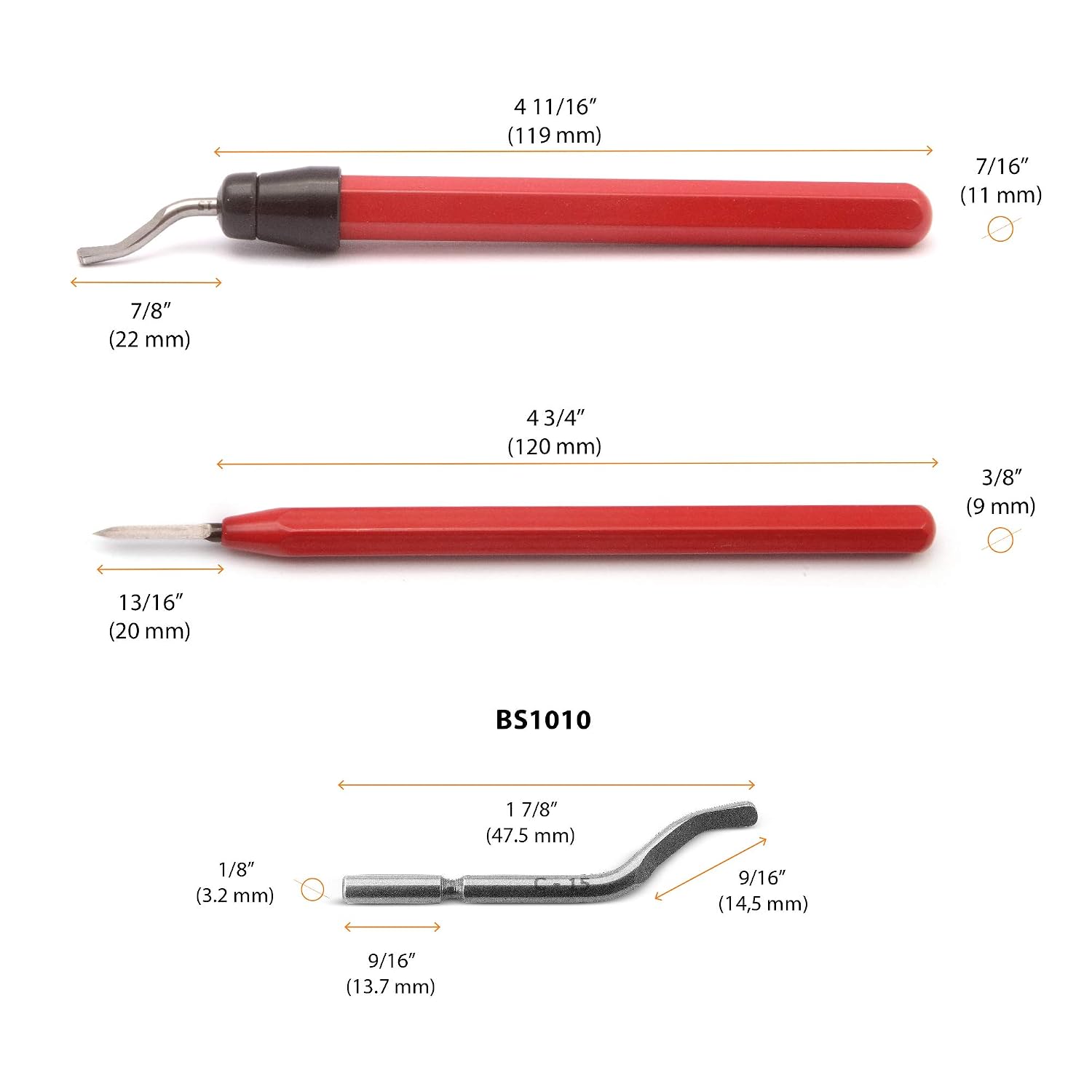 AFA Tooling Deburring Tool with a Blade and Triangular Scraper