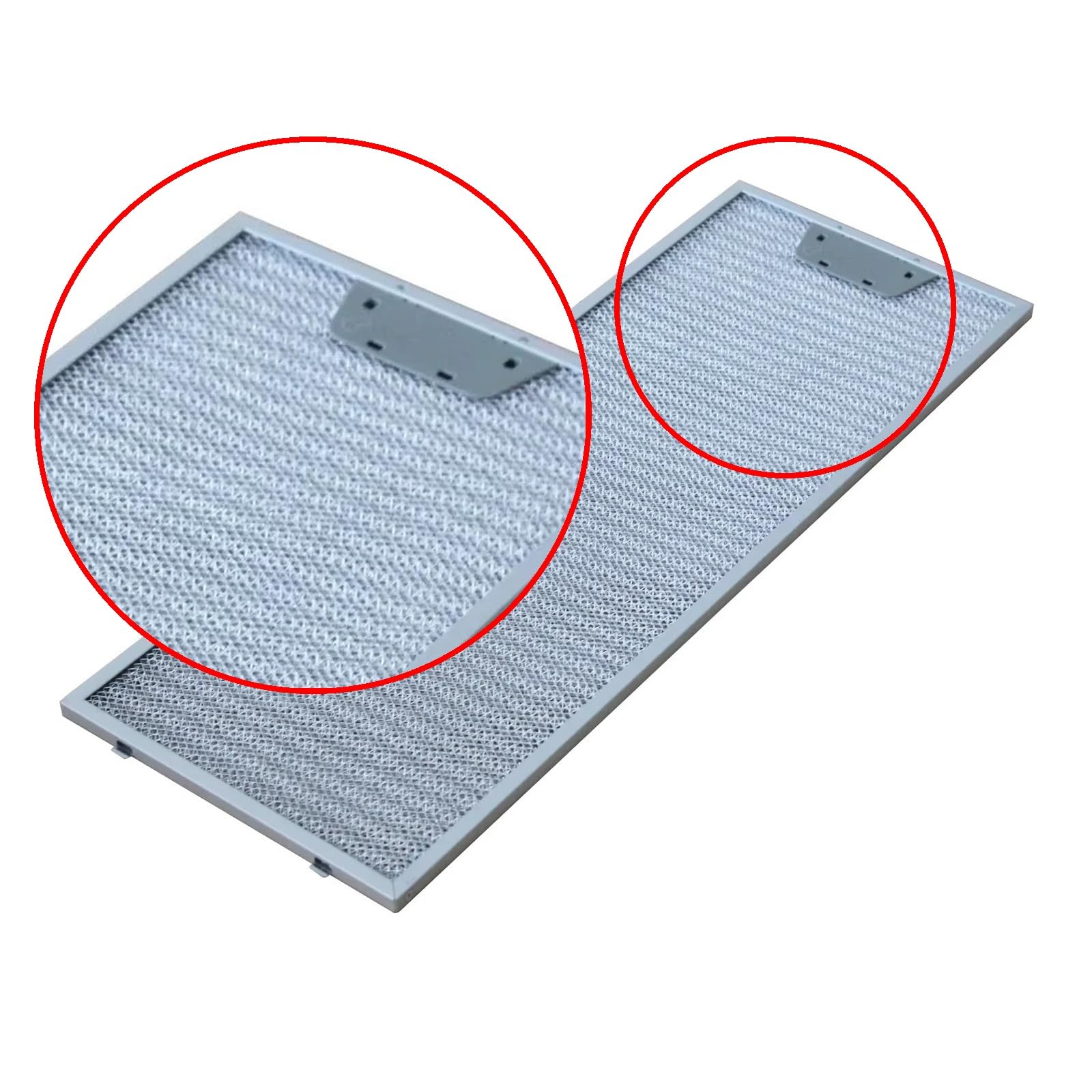 Dunstabzugshaubenfilter, 515 x 165/515 x 185 mm, Set, Absaugbereich, Fettabsaugung, Leitblech aus Aluminium(185X515AND165X515mm)