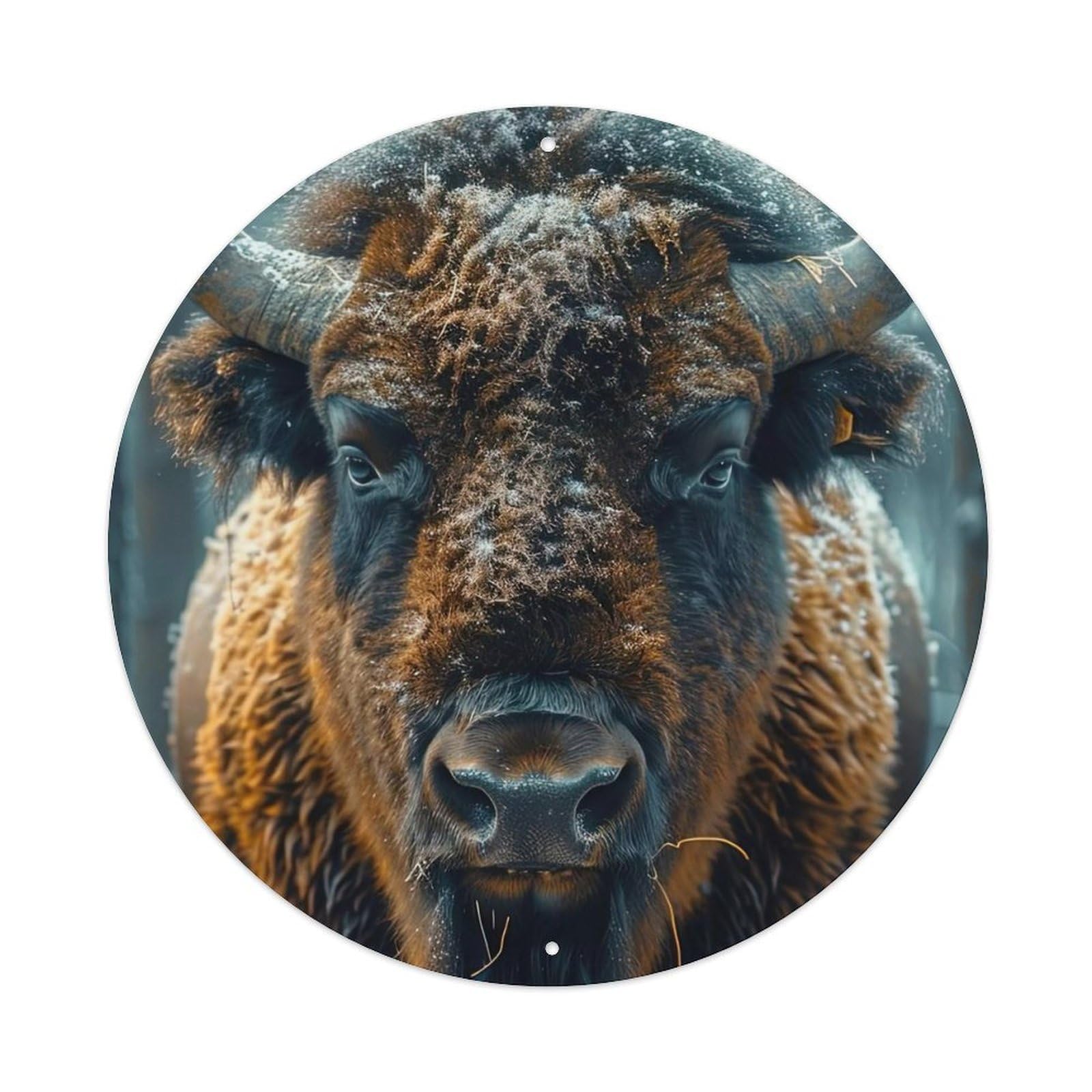 Animal Wild Buffalo Stance Metal Tin Sign