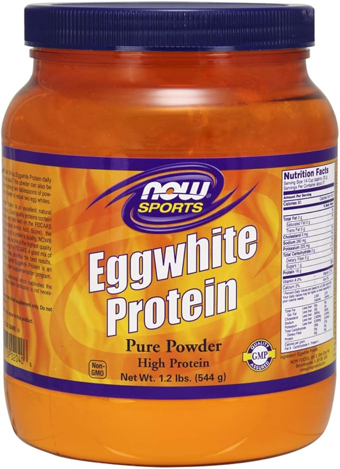 NOW FOODS Egg White Protein Powder, 544 GR Health & Household