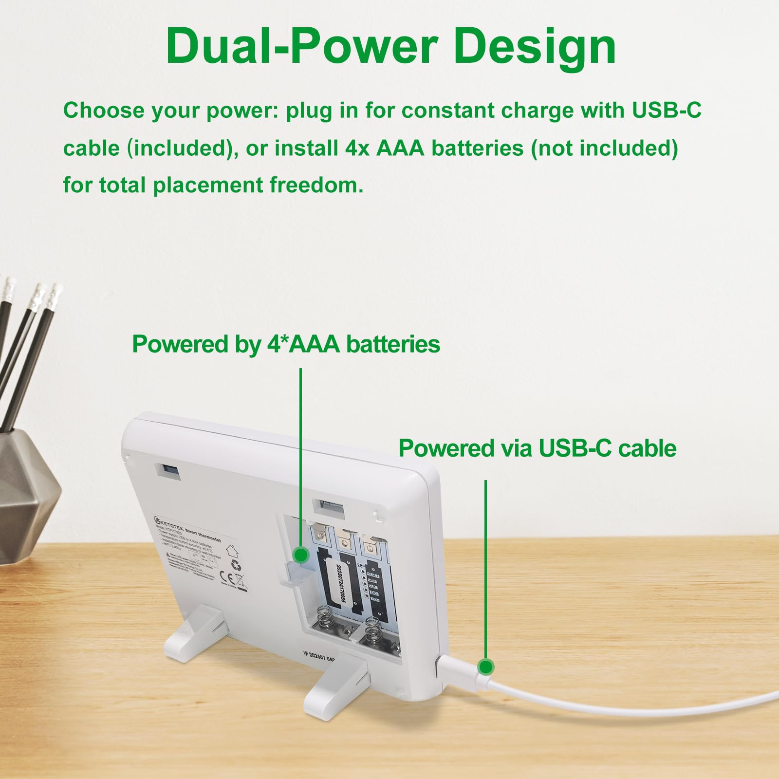 KETOTEK Inteligentny termostat bezprzewodowy z odbiornikiem RF do kotła 5 A 220 V | Cyfrowy zestaw termostatu pokojowego WiFi do kotła, kompatybilny z Alexa, programowalny, sterowanie aplikacją Tuya/Smart Life