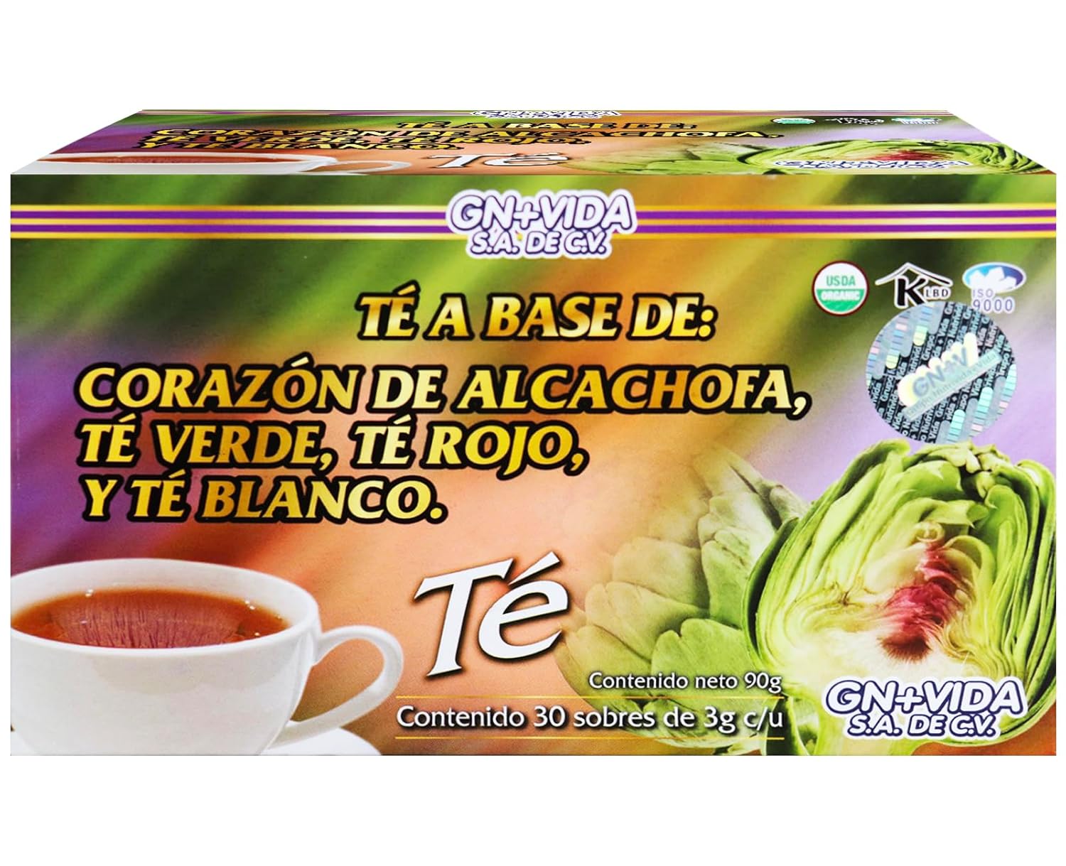 1 Box/Caja Alcachofivida Artichoke TEA- Box with 30 tea bags / Caja con 30 sobres de te - Image 2