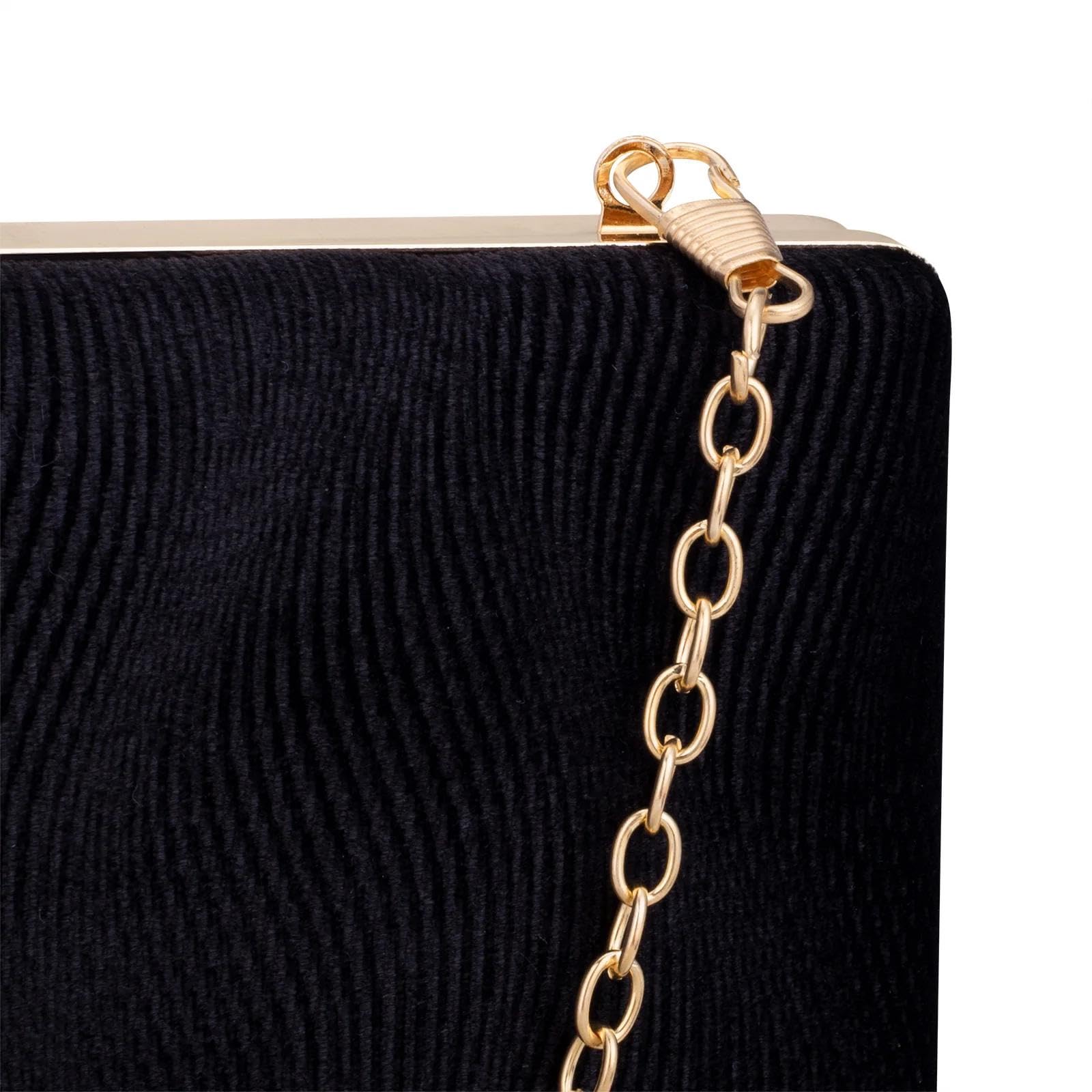 Abendtasche Damen Clutch Verschluss Clutches Abend Taschen Für Frauen Quadratisch Samt Hochzeit Braut Party Handtaschen Schulter Messenger Taschen