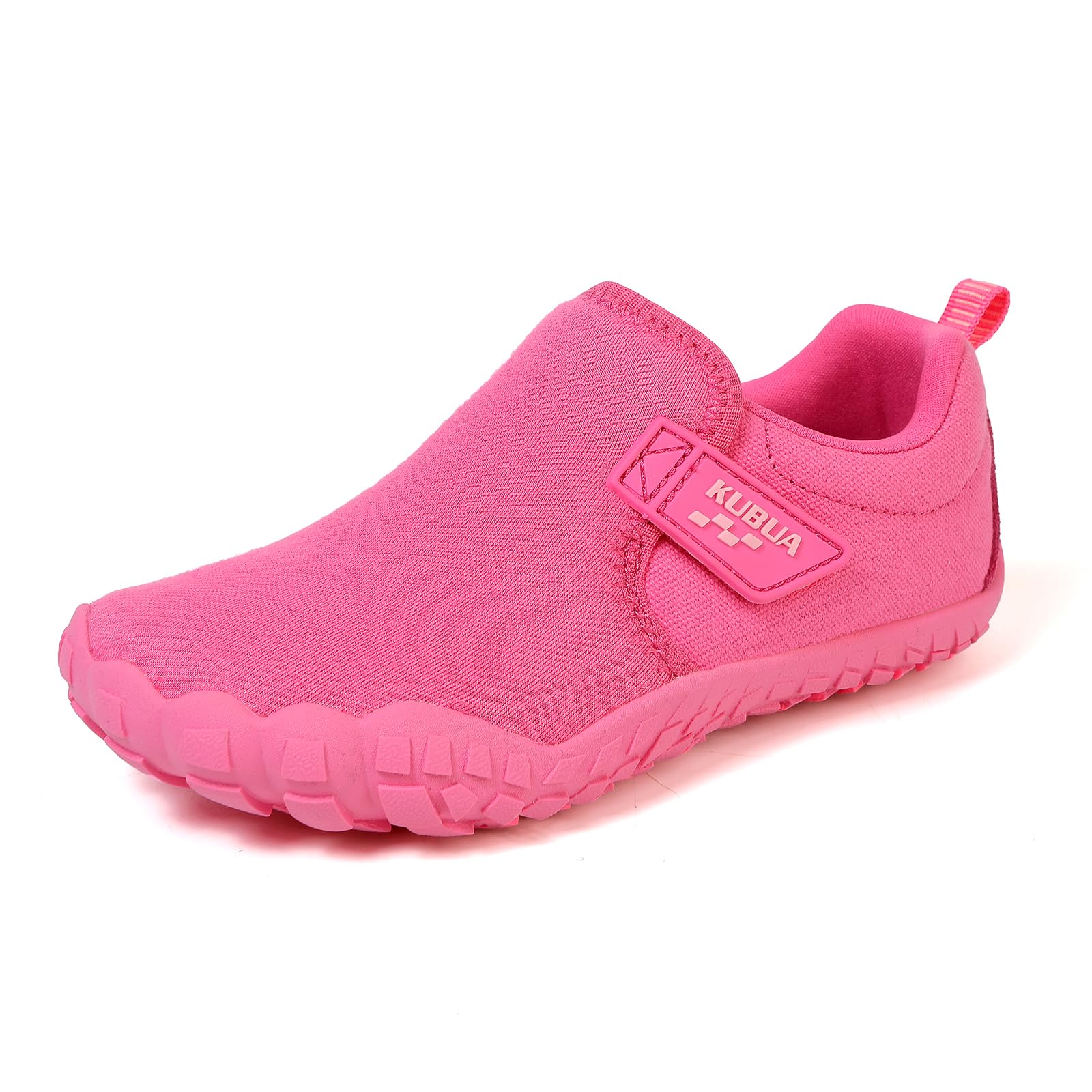 Photo 1 of KUBUA Kids Barefoot Shoes Boys Girls Slip On Minimalist Sneakers for Walking Tennis Athletic Hiking C Pink 9 Toddler