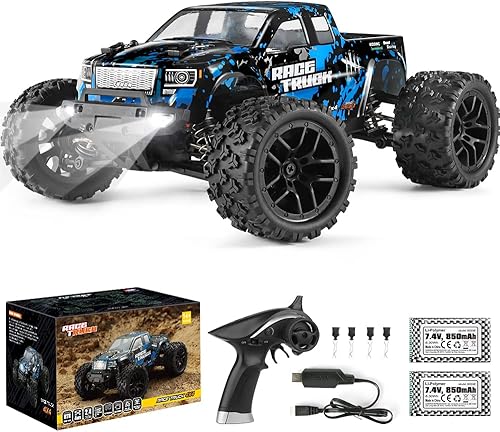 HAIBOXING Vehículos RC a escala 1/18 4WD todoterreno Monster Trucks con alta velocidad de 36+KM/H, vehículos eléctricos todo terreno a prueba de