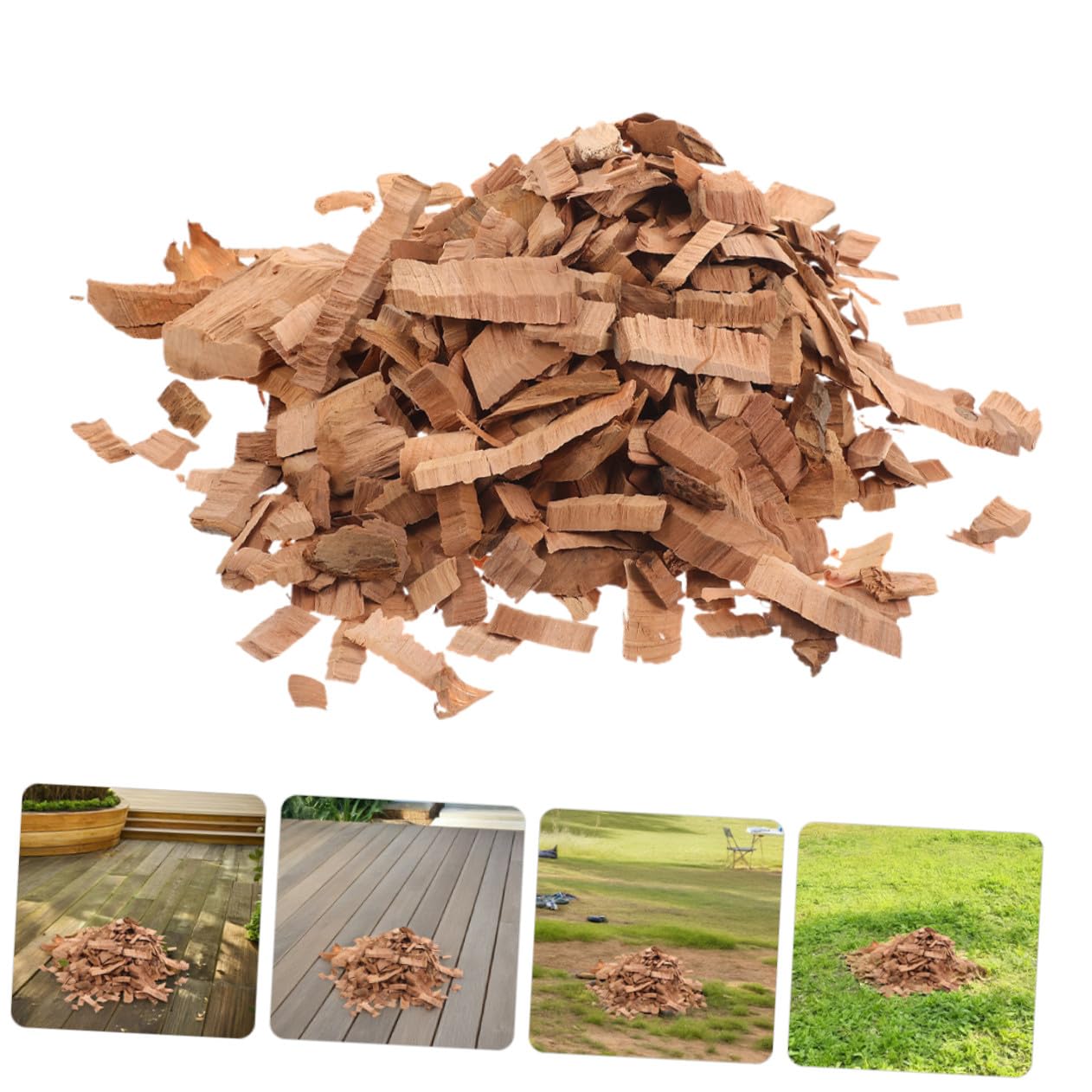 BESTonZON Chip Legno per Bbq Chips Mela Naturali per Affumicatura Aromatizzanti per Grigliate all e Accessori per Barbecue con Aroma Frutta Autentica
