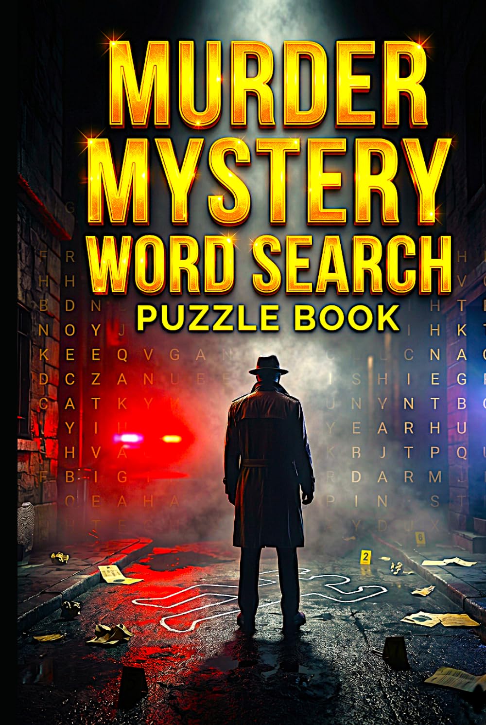 Murder Mystery Word Search Puzzle Book for Adults: Challenging Puzzles with Hidden Clues, Crime-Themed Words & Brain-Boosting Fun for Teens, Adults & Seniors