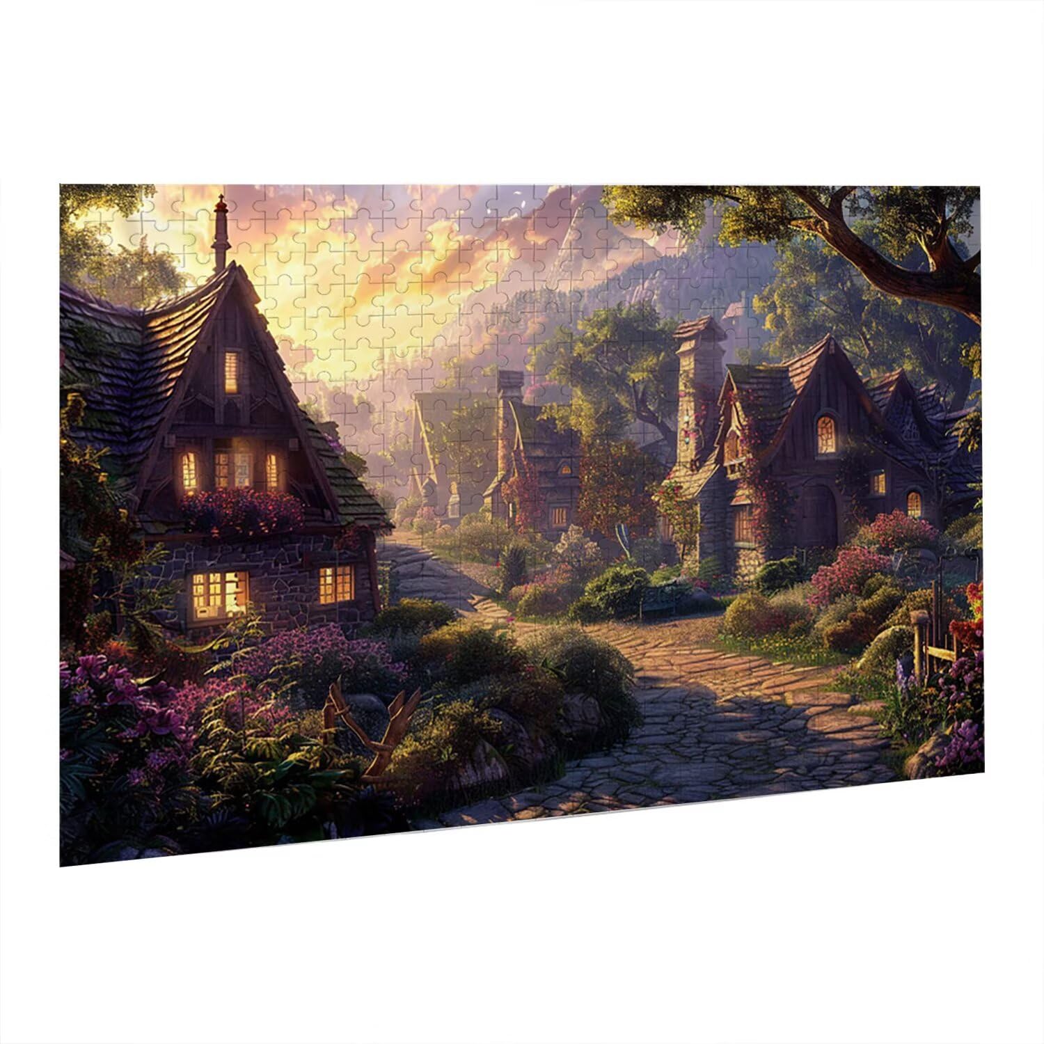 Jigsaw Puzzle, 6000 Pezzi Puzzle Classici, Villaggio Puzzle Rilassamento Intelligence, Mpossibile Difficile Puzzle Impegnativo per Adulti Puzzle Gioco Familiare, Regalo per Amore Amico Vista fr0-976