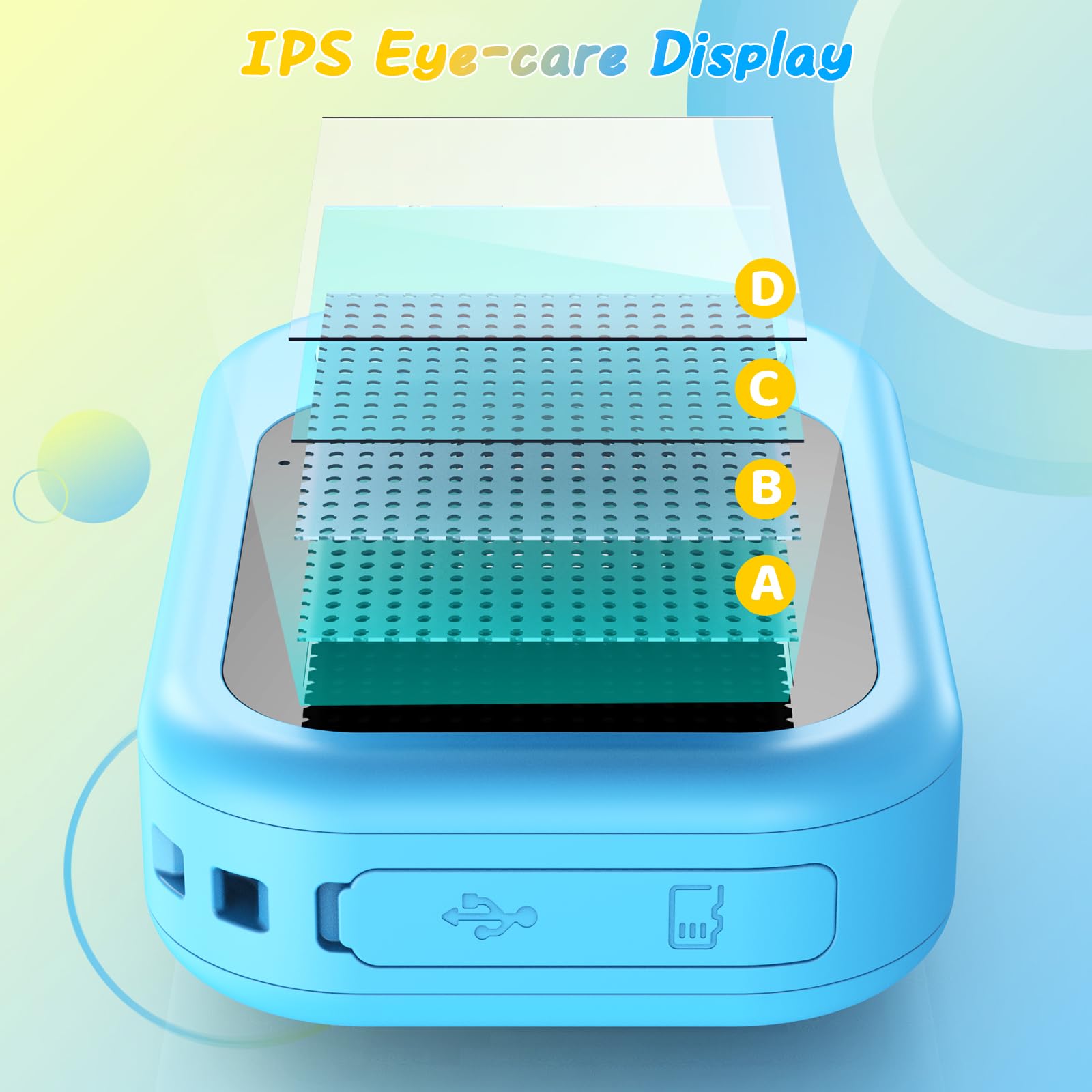 Cámara para niños IP68 impermeable, cámara digital subacuática de 9.84 pies, video HD 1080P y tarjeta de 32 GB, perfecta para natación, piscina, regalo de cumpleaños de Navidad para niños y